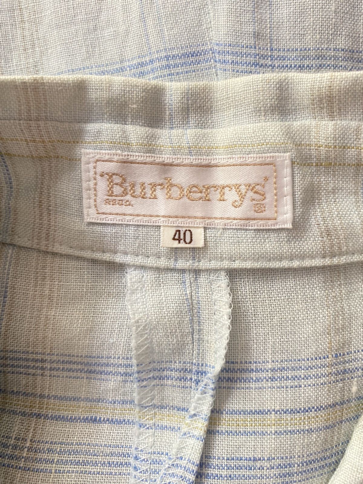 Burberry Burberry Light Blue Checkered Dress Size S / US 4 / IT 40 - 3 Thumbnail