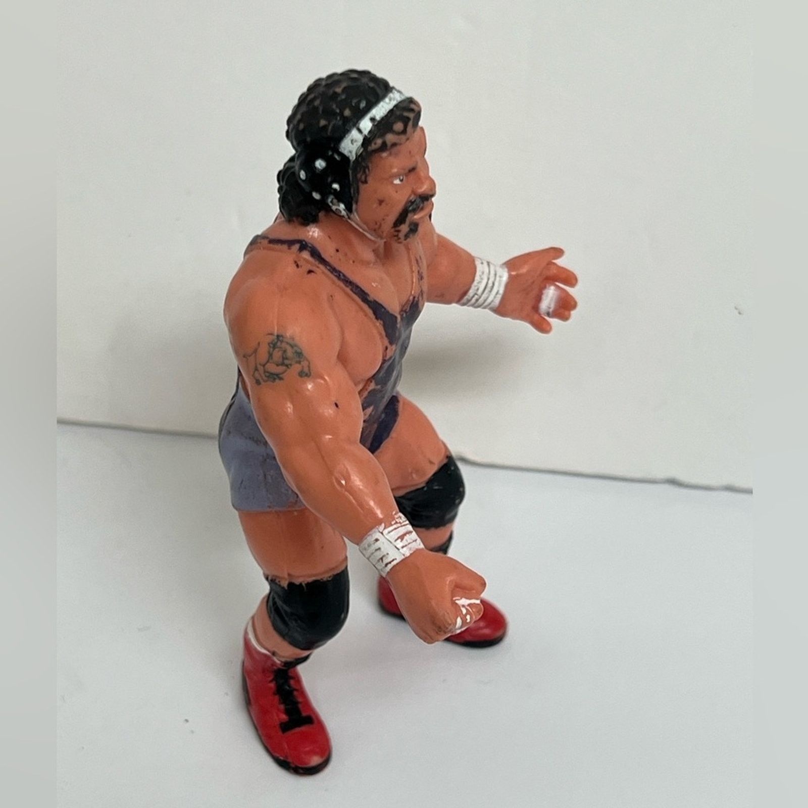 WCW/nWo Vintage 1990 WCW RICK STEINER Galoob Wrestling Figure Loose Size ONE SIZE - 2 Thumbnail