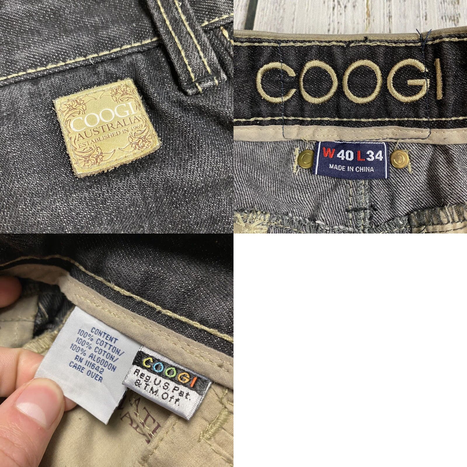 Coogi VINTAGE COOGI 90s EMBROIDERED VIRGIN MARY BLACK DENIM JEANS 40X34 MENS Size US 40 / EU 56 - 8 Thumbnail