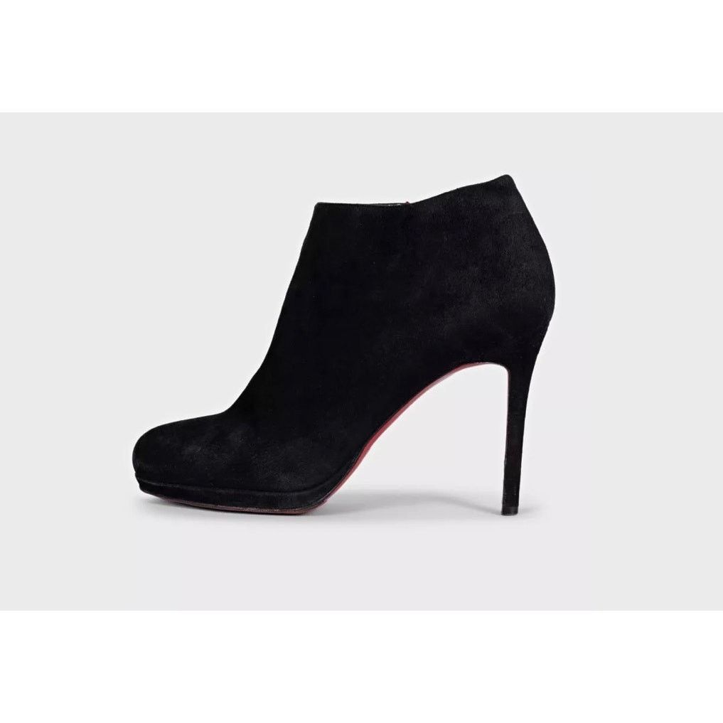Christian Louboutin Christian Louboutin Black Suede Ankle Boots Size 38 Size US 7 / IT 37 - 1 Thumbnail