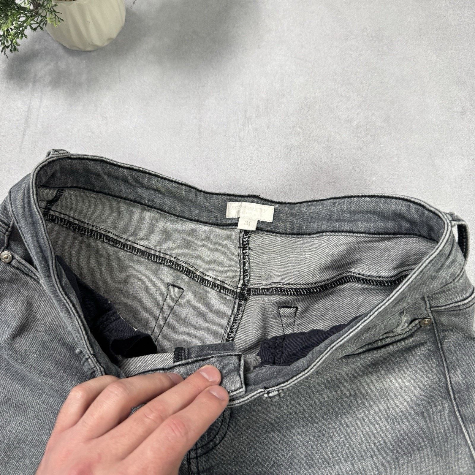 Miss Sixty Vintage Miss Sixty Avant Garde Grey Jeans Denim Pants Size 31" - 11 Thumbnail