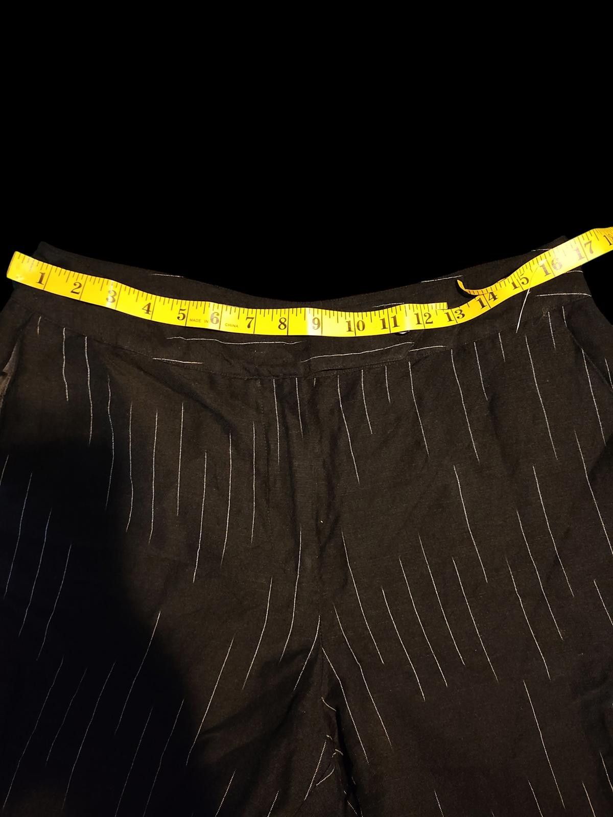Unknown London David N Women's Cropped Cargo Pants with Pinstripe Pattern Size 34" / US 12 / IT 48 - 7 Thumbnail
