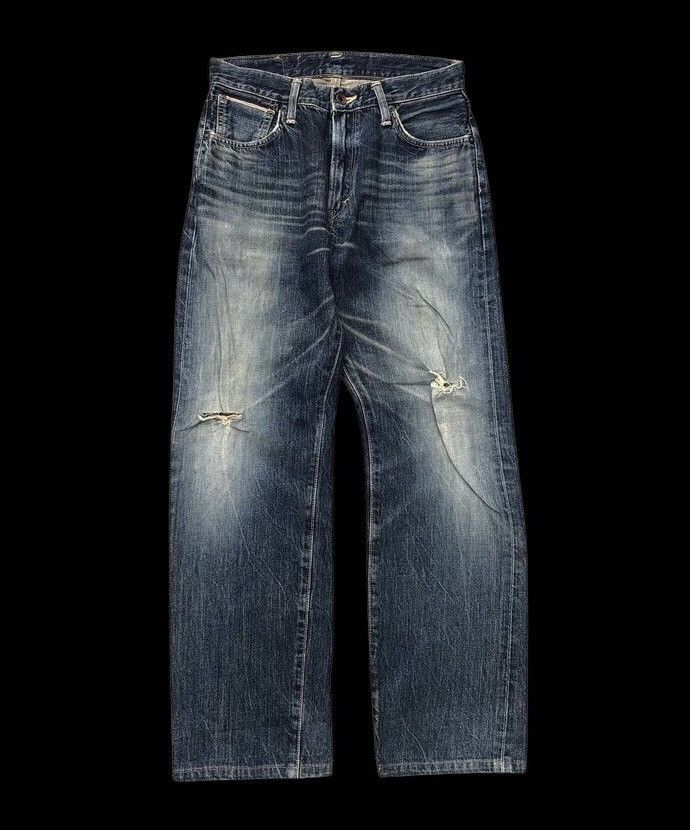 Edwin RUSTY BLUE DISTRESSED SELVEDGE DENIM BY EDWIN Size US 28 / EU 44 - 1 Thumbnail