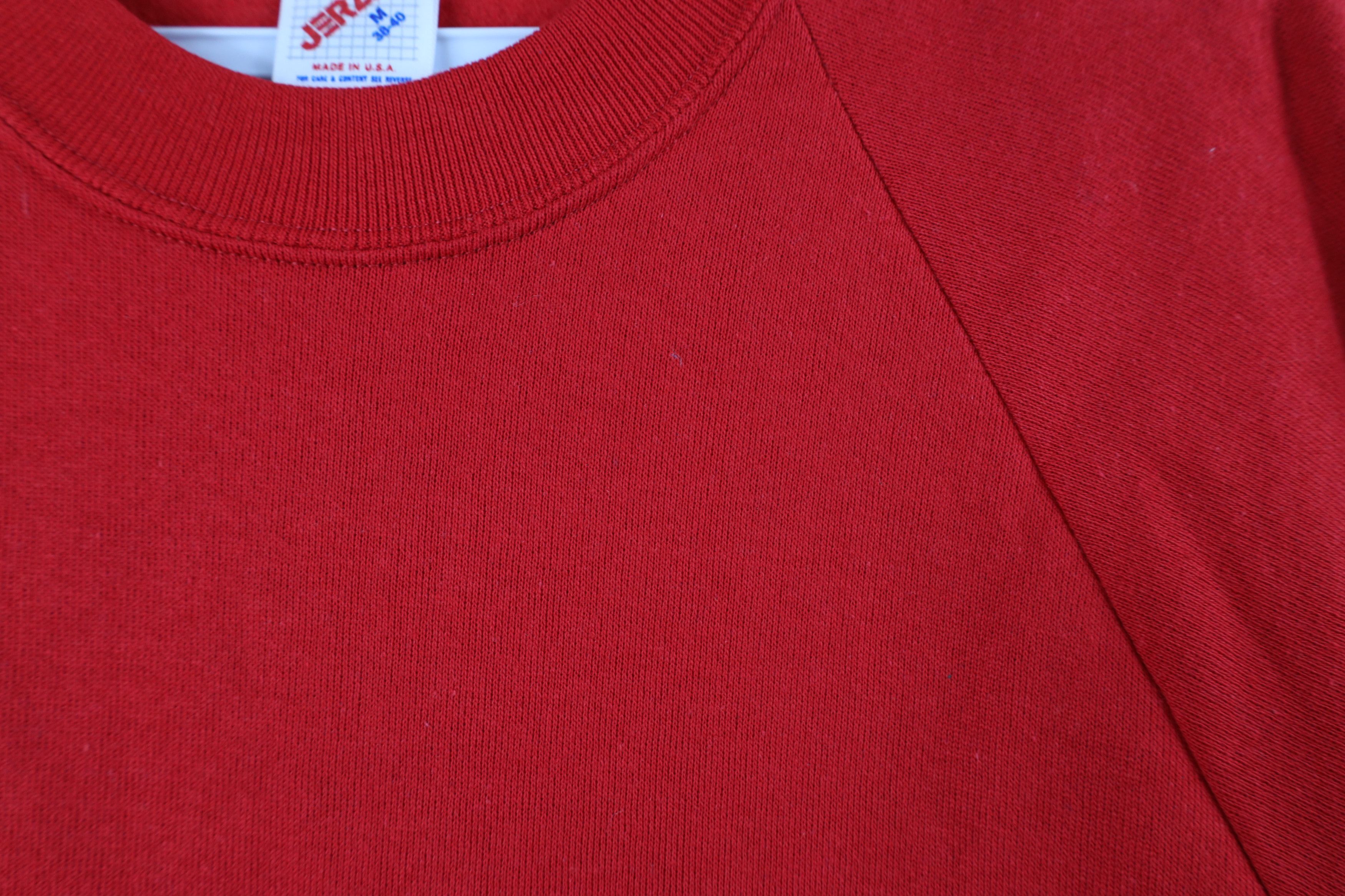 Vintage Deadstock Vintage 90s Streetwear Crewneck Sweatshirt Red USA Size US M / EU 48-50 / 2 - 6 Thumbnail