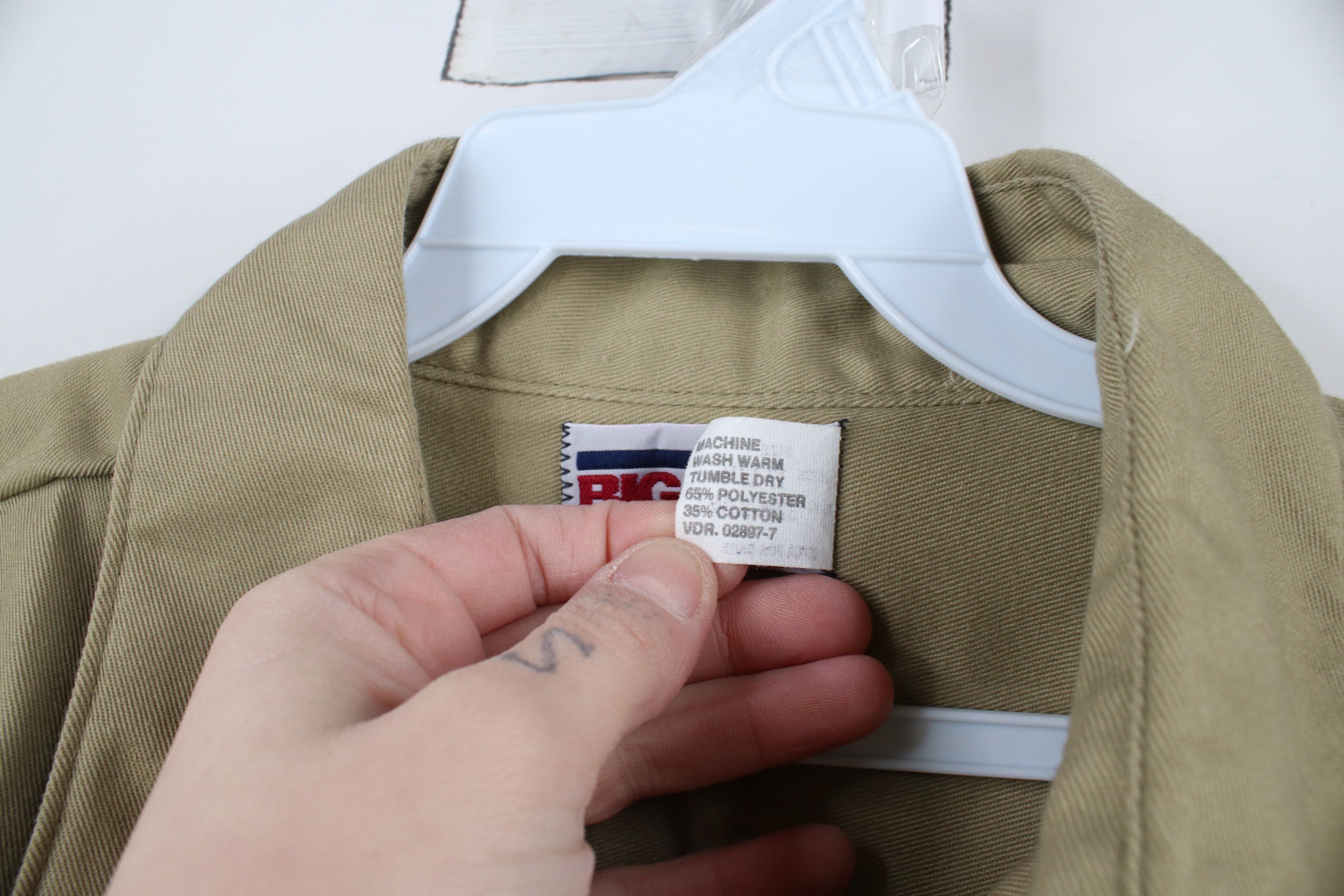 Vintage Vintage 70s Big Mac Workwear Mechanic Button Shirt Beige USA Size US M / EU 48-50 / 2 - 8 Thumbnail