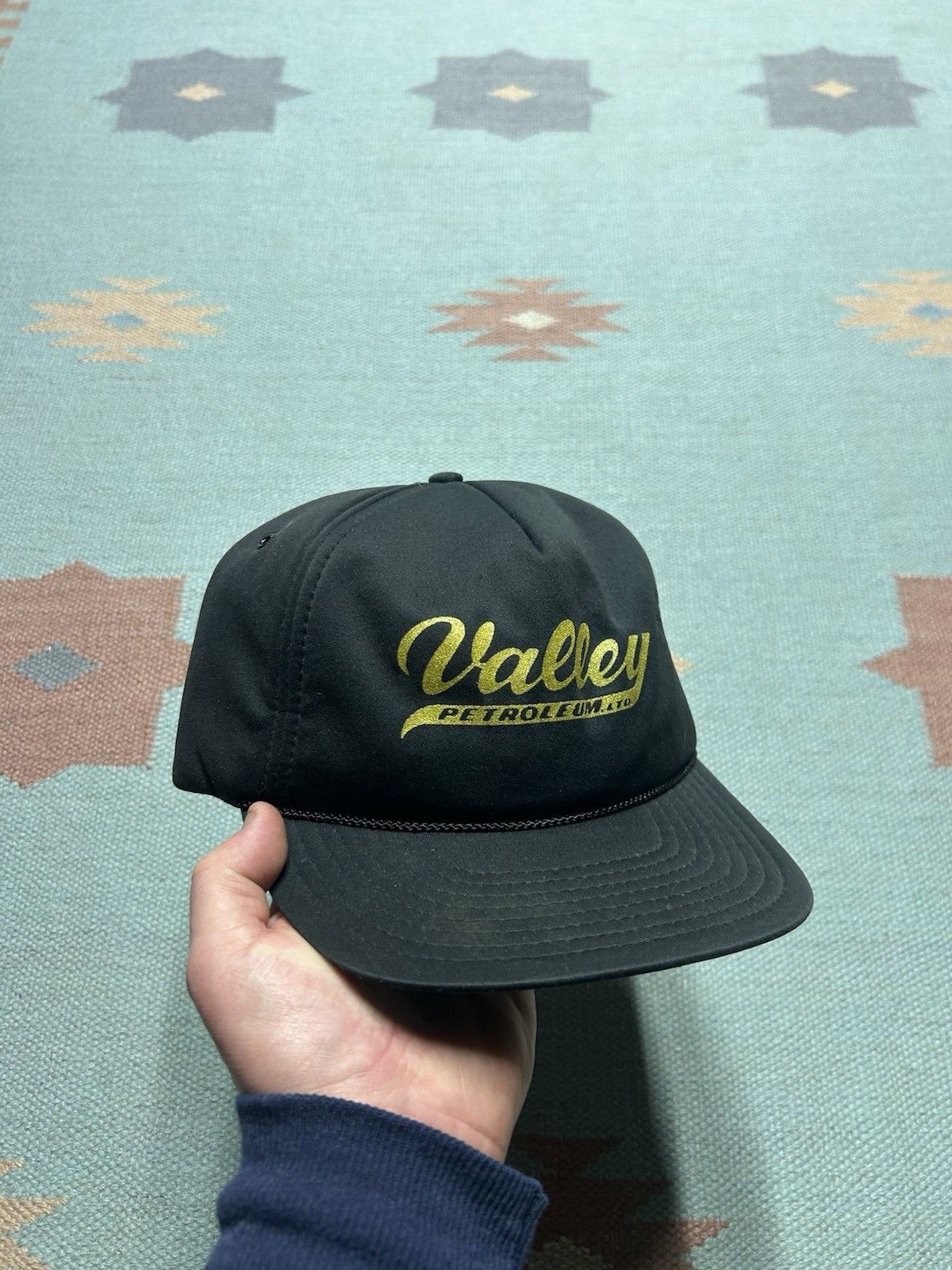 Vintage Vtg SnapBack hat Valley Petroleum Michigan oil gas blac gold Size ONE SIZE - 1 Thumbnail