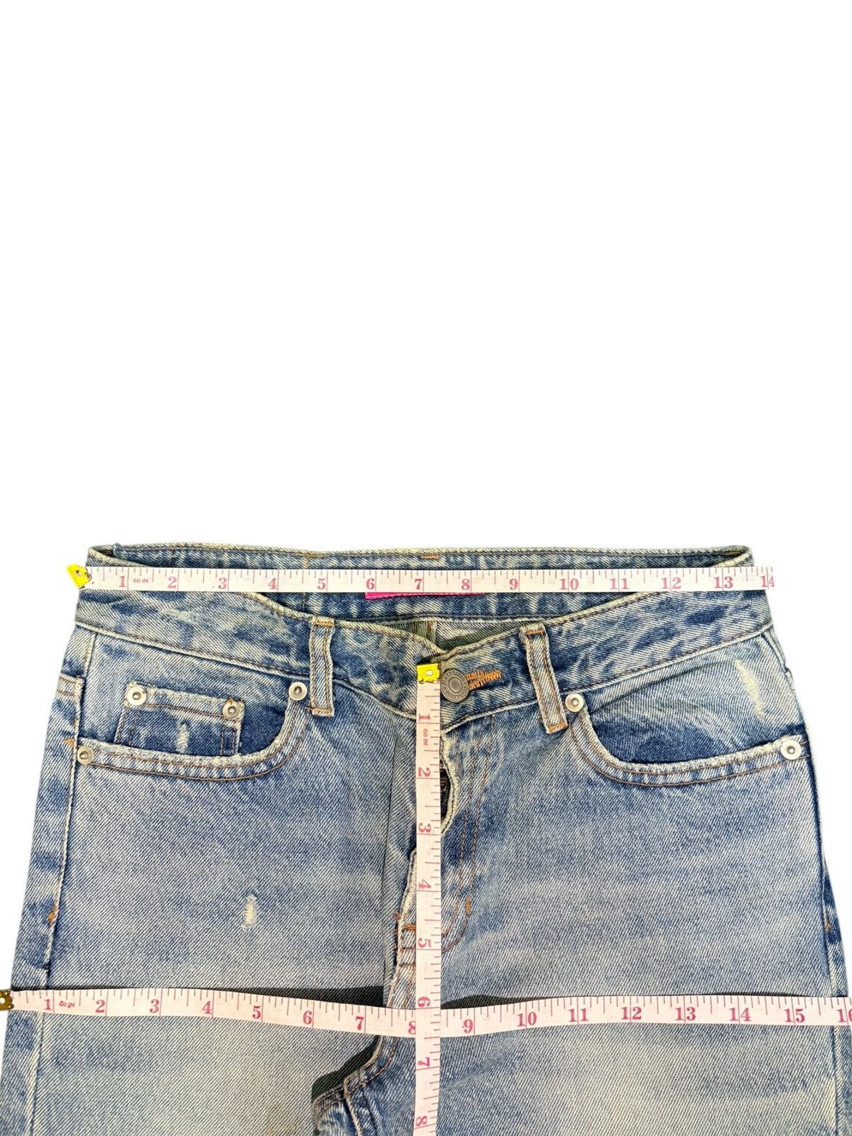 Diesel Vintage Japanese Brand Faded Wash Distress Flare Jeans Size 27" / US 4 / IT 40 - 6 Thumbnail