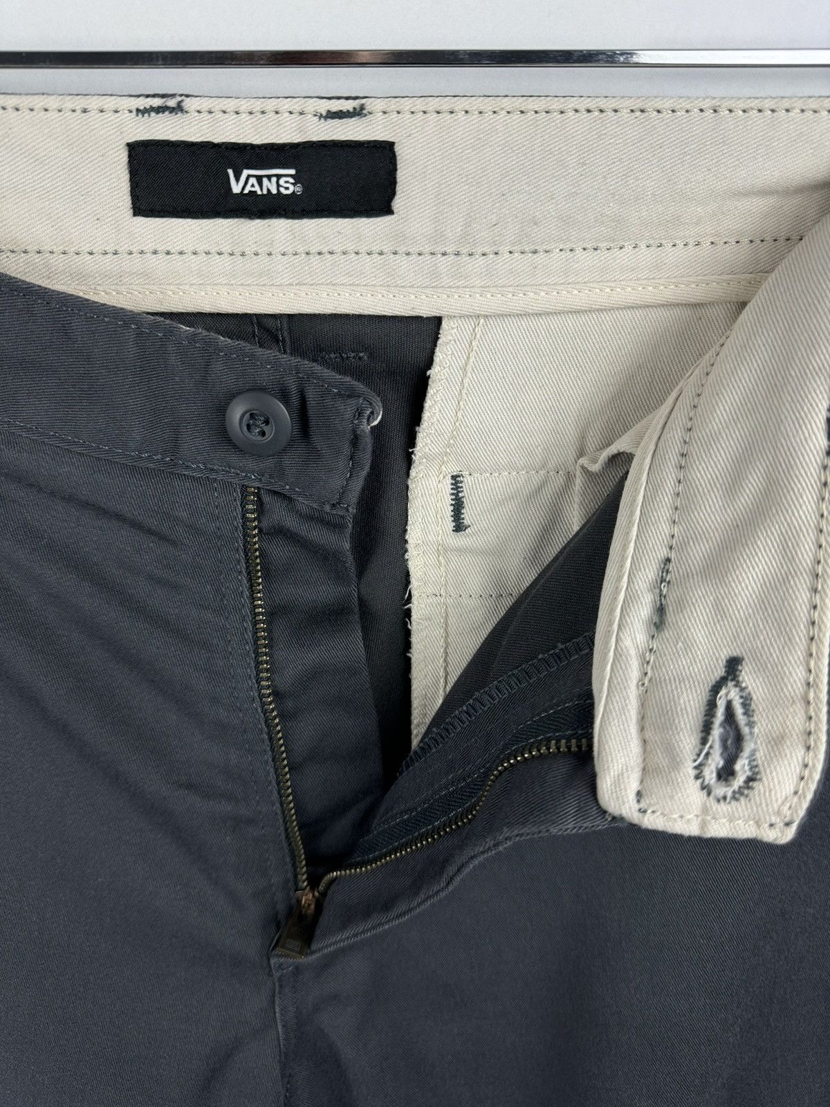 Vans Cotton Vans Grey Skater Chino Pants Size US 34 / EU 50 - 5 Thumbnail
