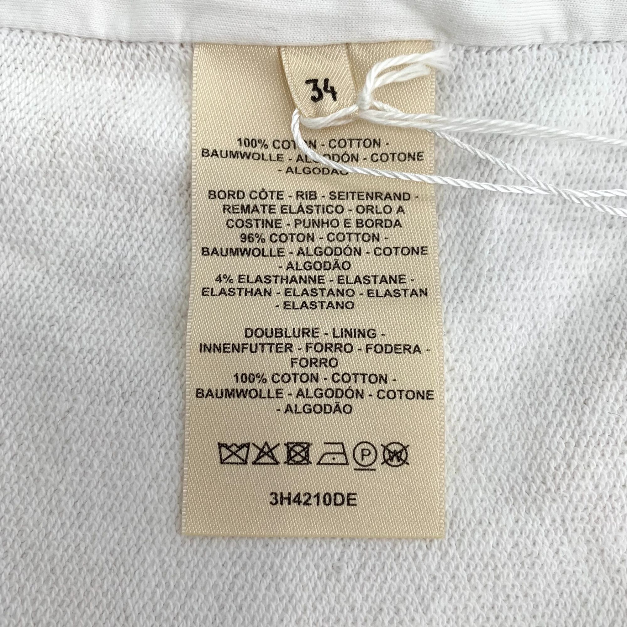 Hermes Hermès White Chain Lock Print Cotton Single-Breasted Jacket Size US S / EU 44-46 / 1 - 5 Thumbnail