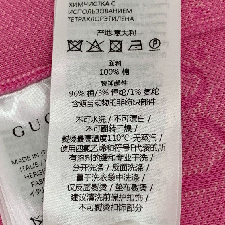 Other Gucci Pink logo jacquad cotton round-neck single-breasted Size M / US 6-8 / IT 42-44 - 7 Thumbnail