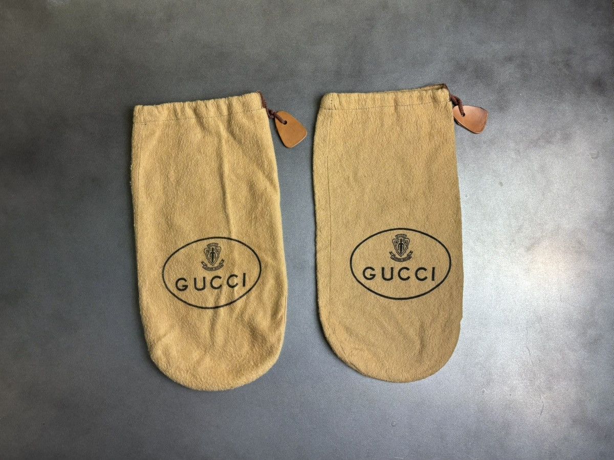 Gucci × Vintage 1970s Gucci Dust Bags 70s Vintage Gucci Bag Set Shoe Covers Size ONE SIZE - 9 Thumbnail
