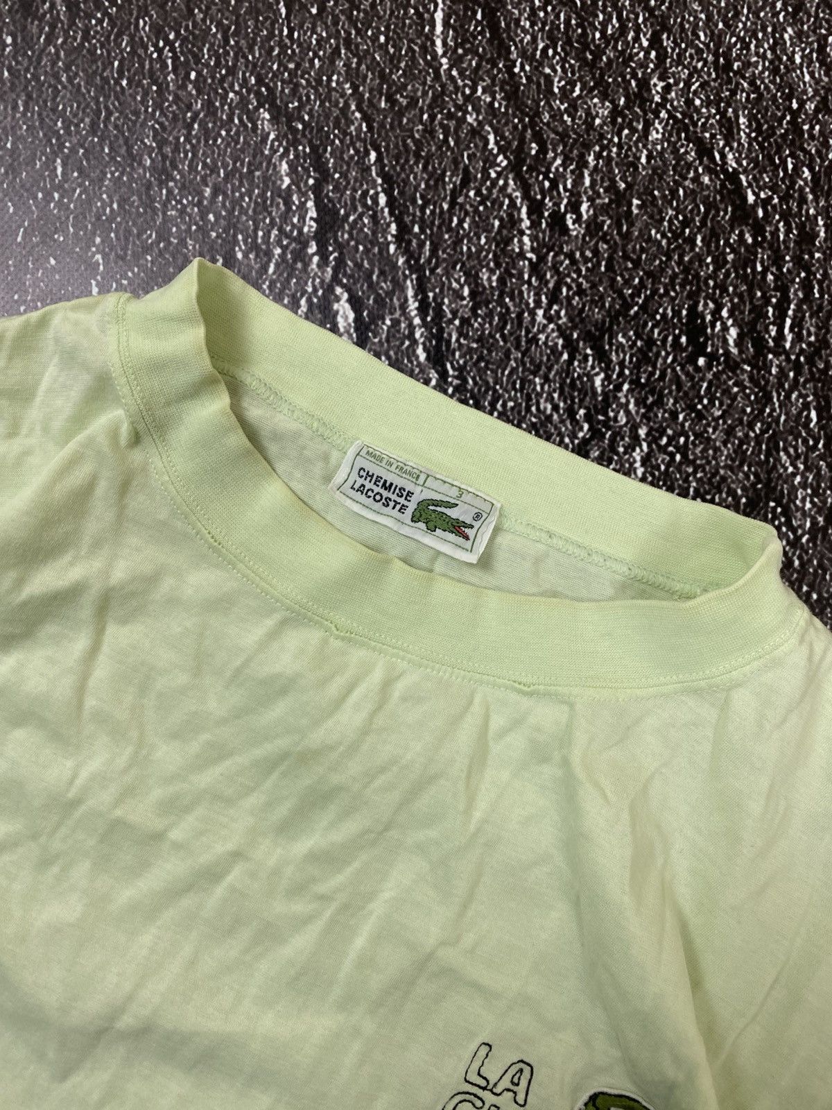 Lacoste × Vintage Vintage Lacoste Lime Tee Shirt Size US S / EU 44-46 / 1 - 3 Thumbnail