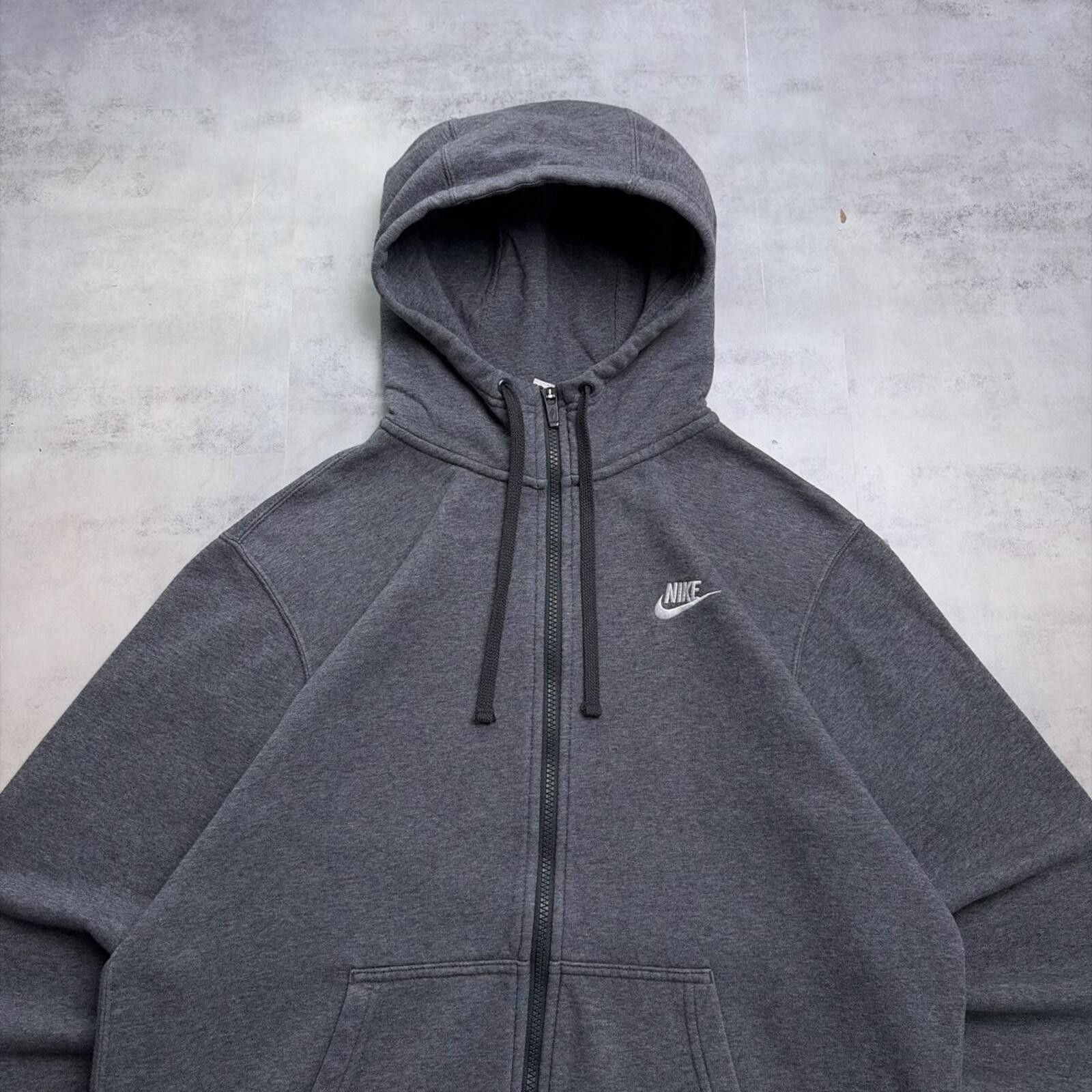 Nike Y2K Grey Nike Grunge Skater Zip Up Hoodie Size US M / EU 48-50 / 2 - 3 Thumbnail
