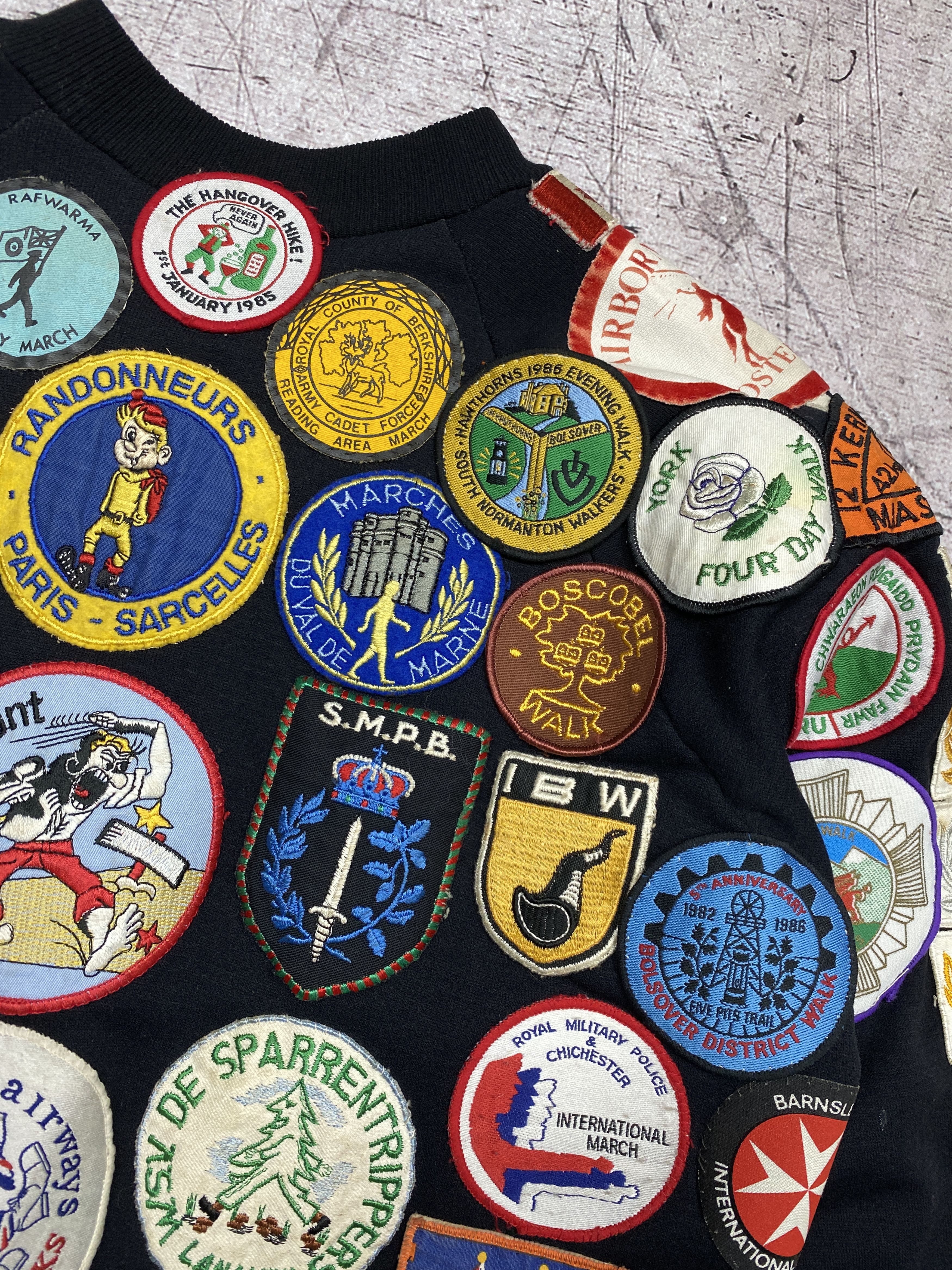 Vintage Vintage 1980’s Patch Covered Mens Bomber Jacket Size US L / EU 52-54 / 3 - 13 Thumbnail