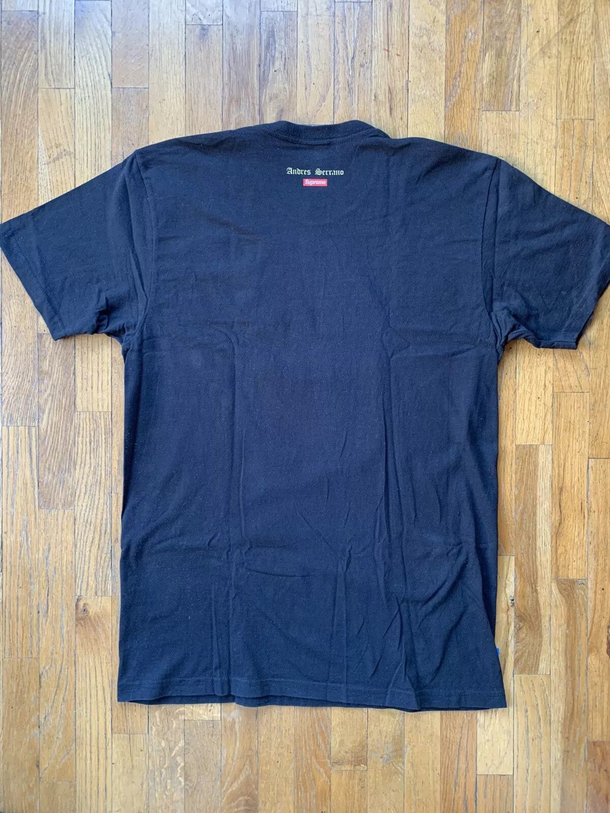 Supreme Madonna Child Tee Andres Serrano Black Large FW17