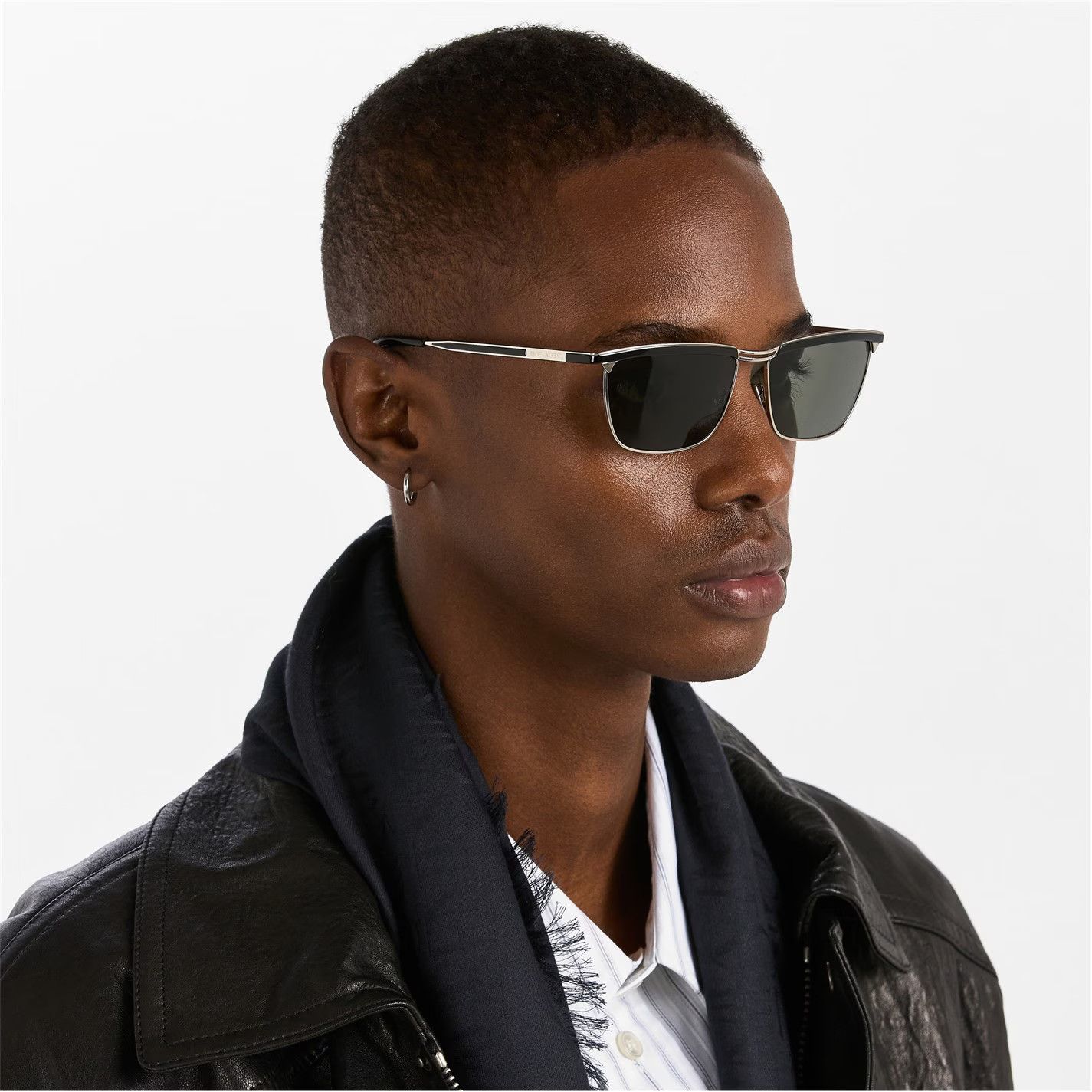 Saint Laurent Paris o1g2r1mq0426 Size: OS / UV Protection Rectangle Sunglasses Size ONE SIZE - 3 Thumbnail