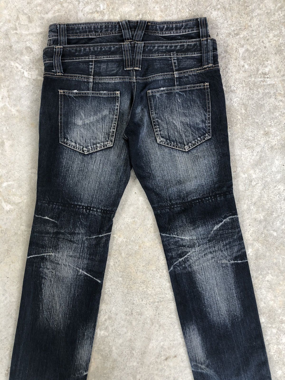 PPFM PPFM Double Waist Distressed Jeans Size US 31 - 8 Thumbnail