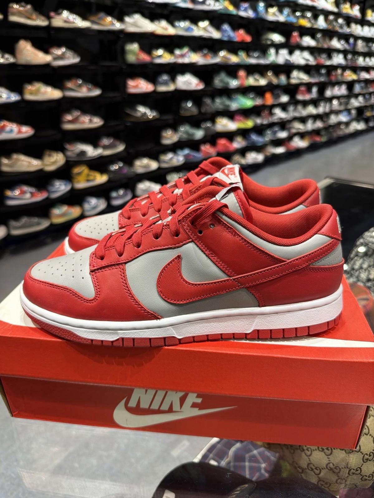 Nike Nike Dunk Low UNLV University Red Gray Men's Size 8.5 Size US 8.5 / EU 41-42 - 5 Thumbnail