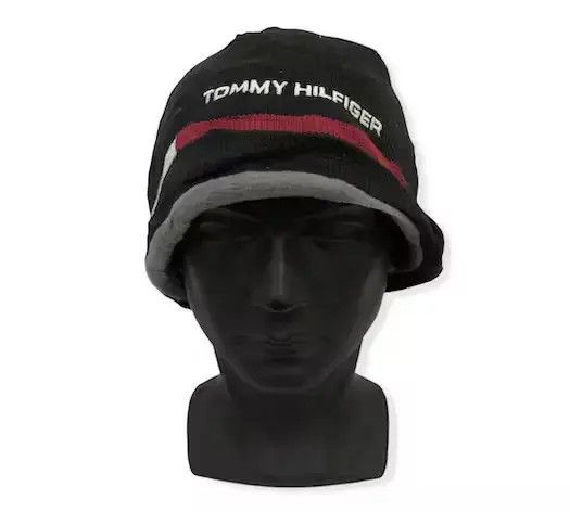 Tommy Hilfiger Vintage Tommy Hilfiger Spell Out Beanie Hat Size ONE SIZE - 1 Thumbnail