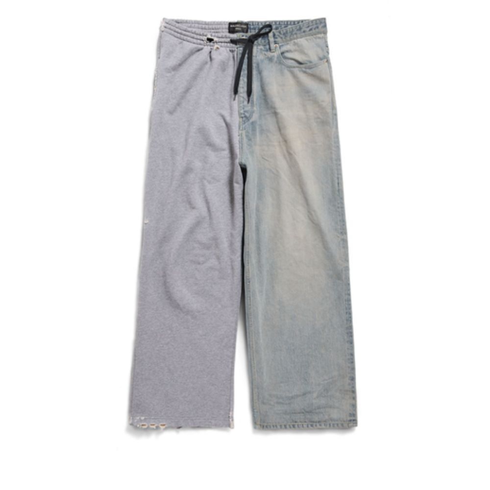 Balenciaga o1in1g1125 Hybrid Baggy Pants in Blue Size US 28 / EU 44 - 1 Preview