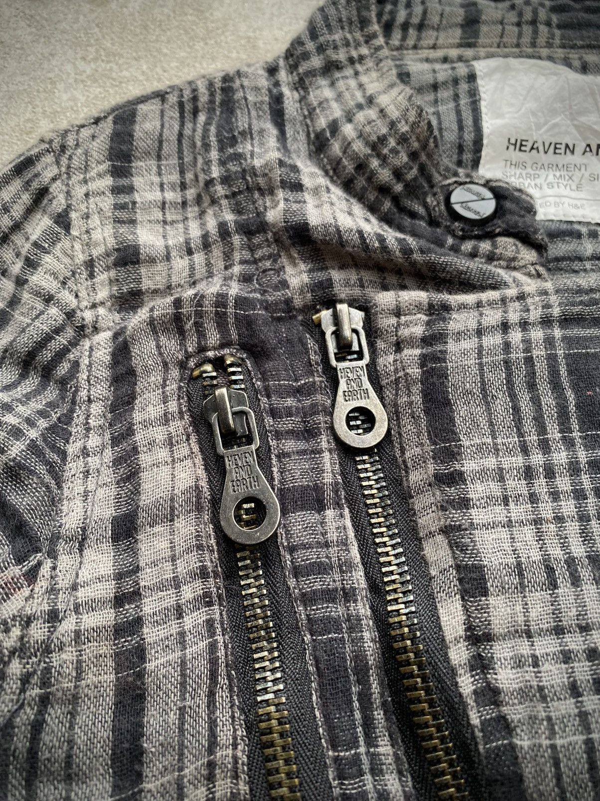KMRii HEAVEN AND EARTH STUDDED RAMONES PLAID JACKET PUNK GOTHIC Size M / US 6-8 / IT 42-44 - 6 Thumbnail