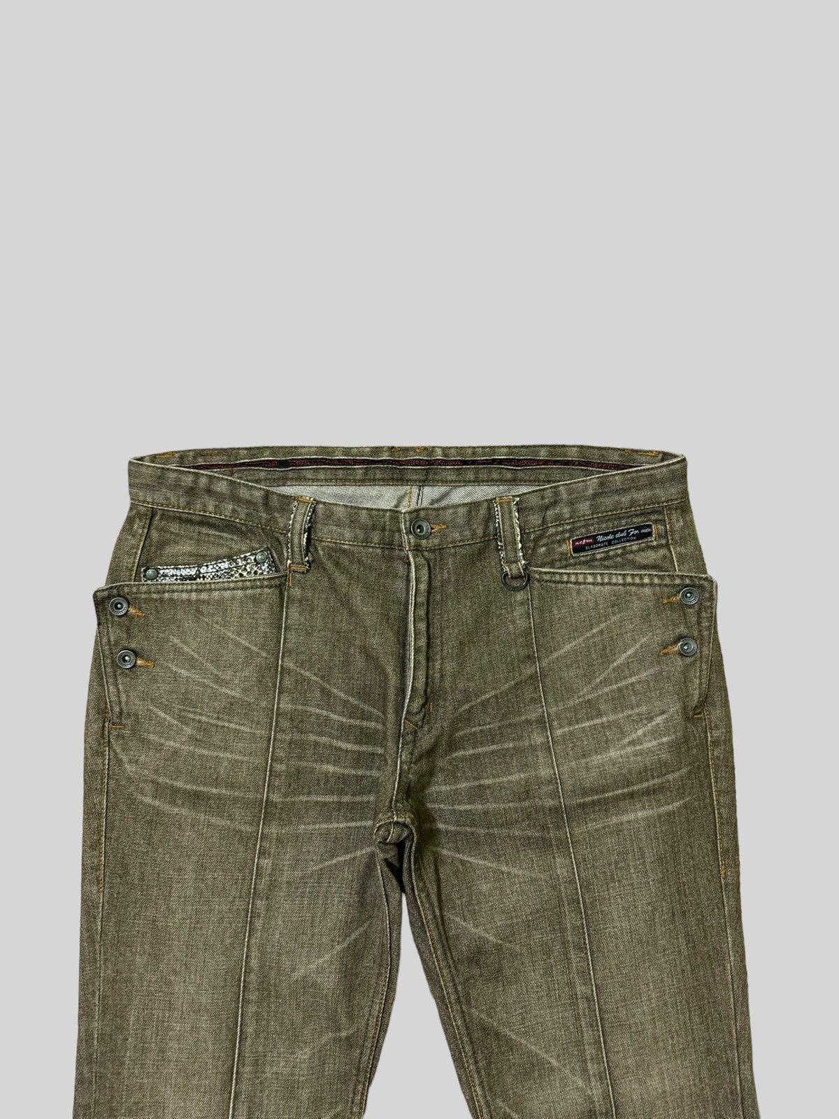 Nicole Club Nicole Club For Men Snake PocketFlare Design Jeans Size US 32 / EU 48 - 4 Thumbnail