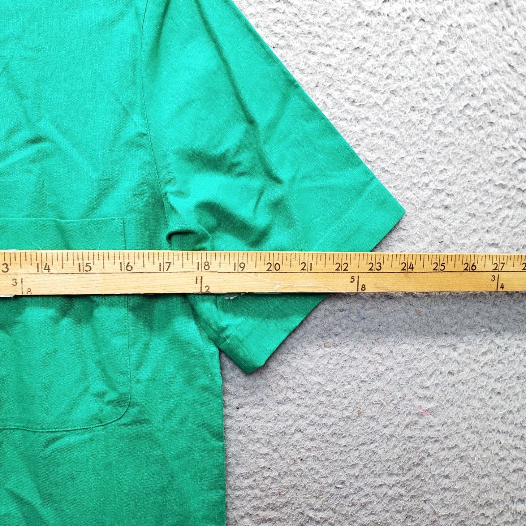 Talbots Talbots Blouse Top Womens Size 8 Green Linen Blend Short Sleeve Button Front Size M / US 6-8 / IT 42-44 - 4 Thumbnail