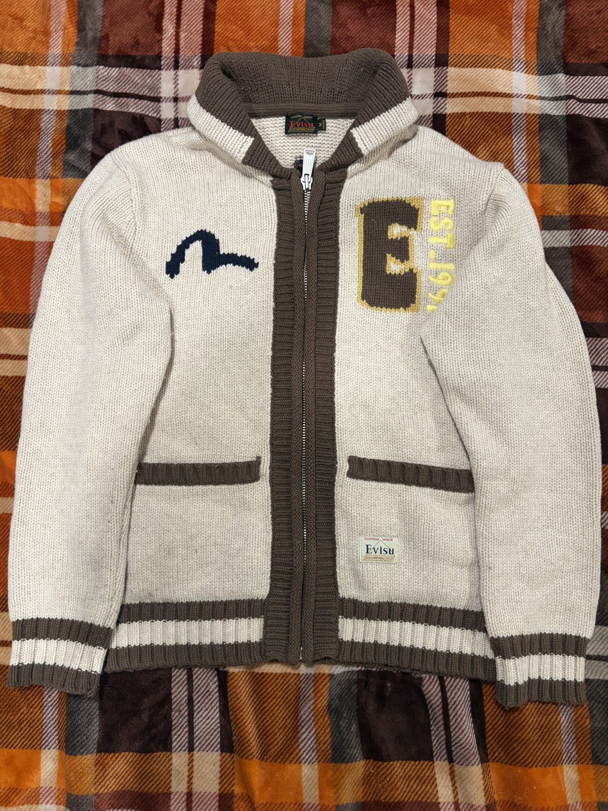 Evisu Evisu Cardigan Size US M / EU 48-50 / 2 - 2 Thumbnail