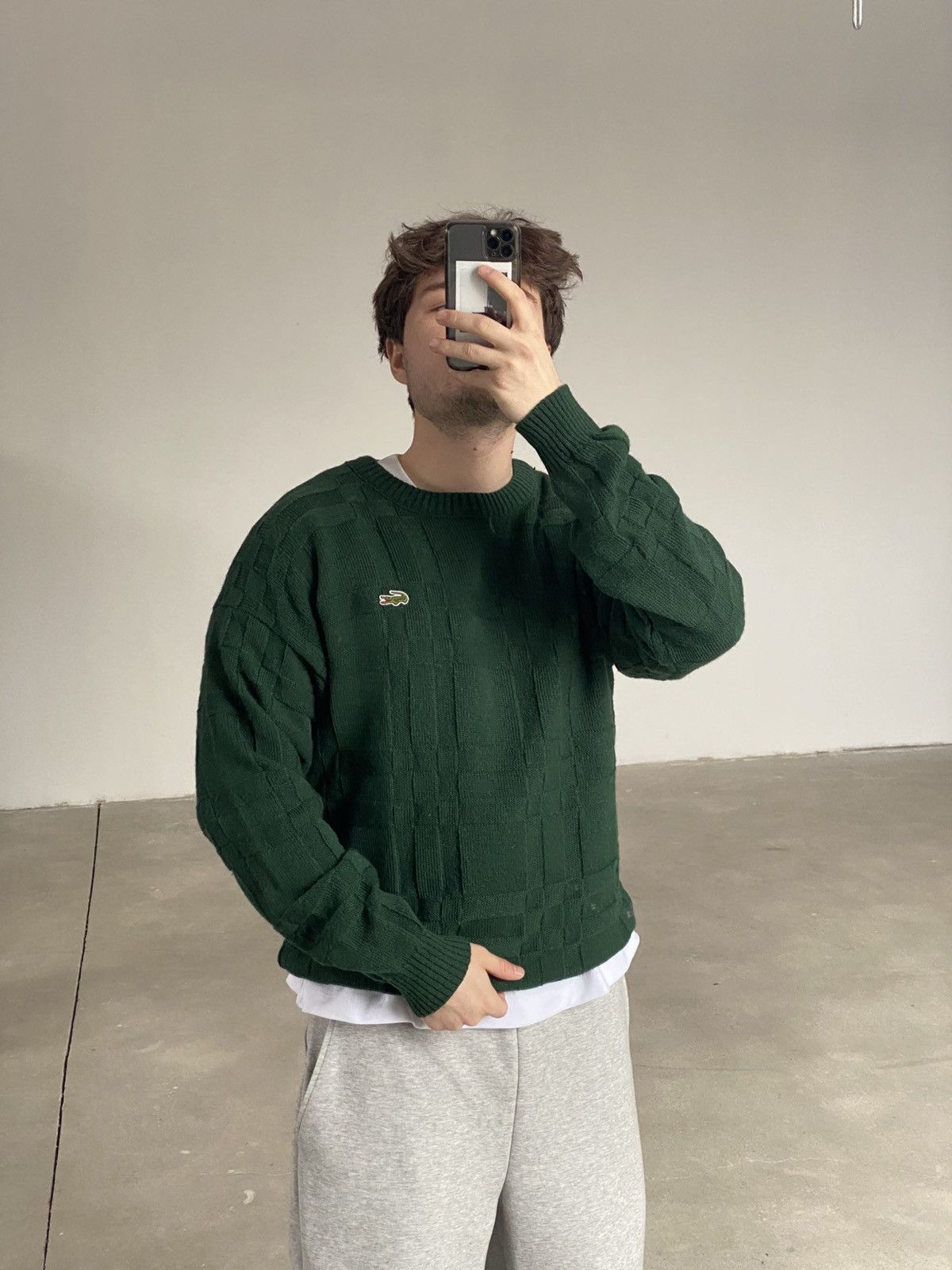 Lacoste Vintage Lacoste Knit Wool Sweater Size US L / EU 52-54 / 3 - 11 Thumbnail
