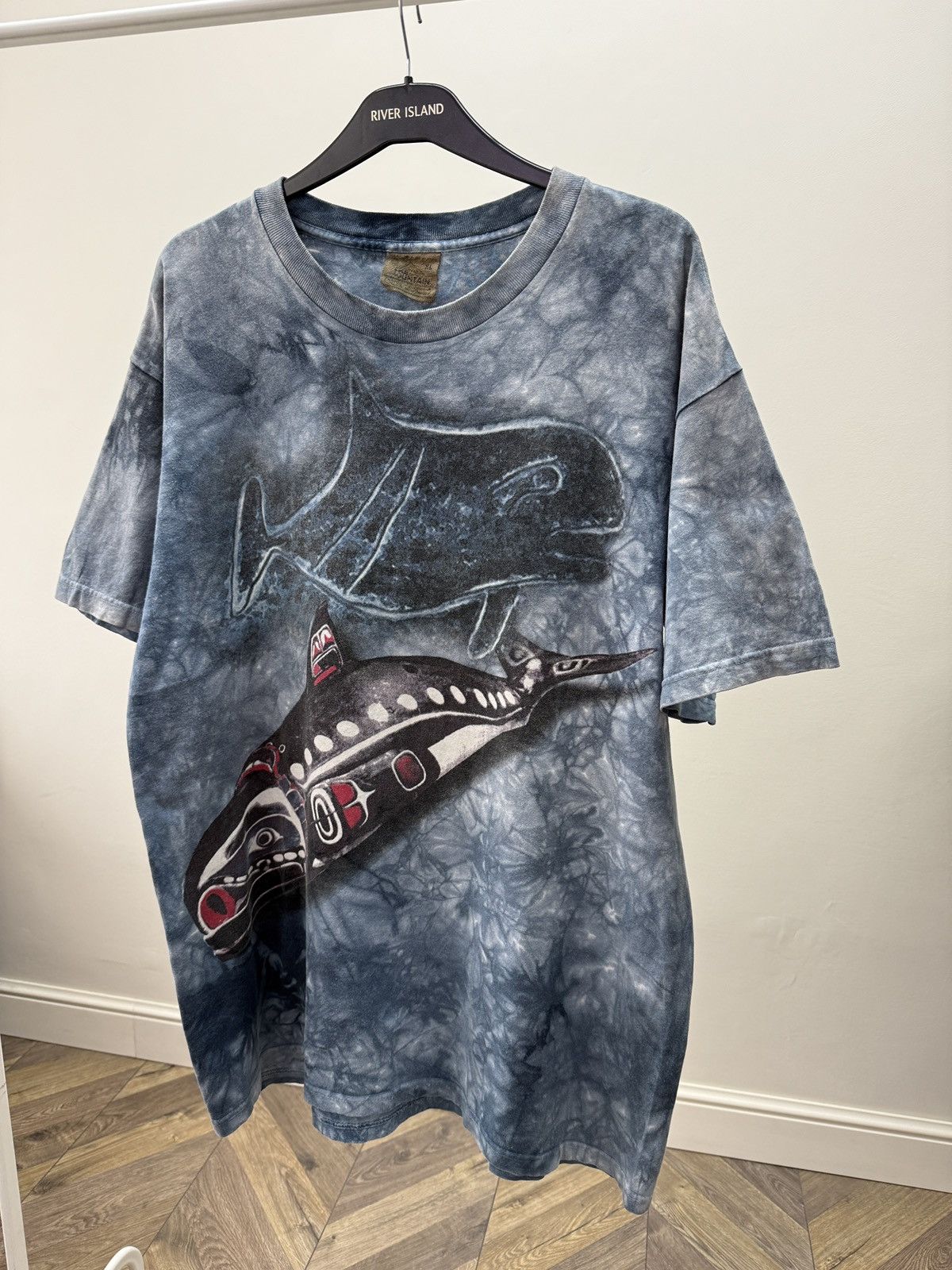 The Mountain Vintage 1997 The Mountain Tie Dye Overprinted T Shirt Size US XL / EU 56 / 4 - 3 Thumbnail