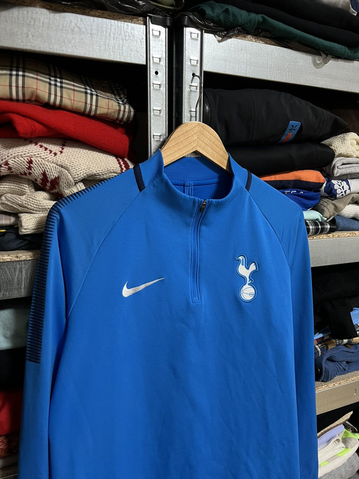 Nike × Vintage Nike Tottenham Hotspur 1/4 Zip Training Long Sleeve Size M Size US M / EU 48-50 / 2 - 2 Thumbnail