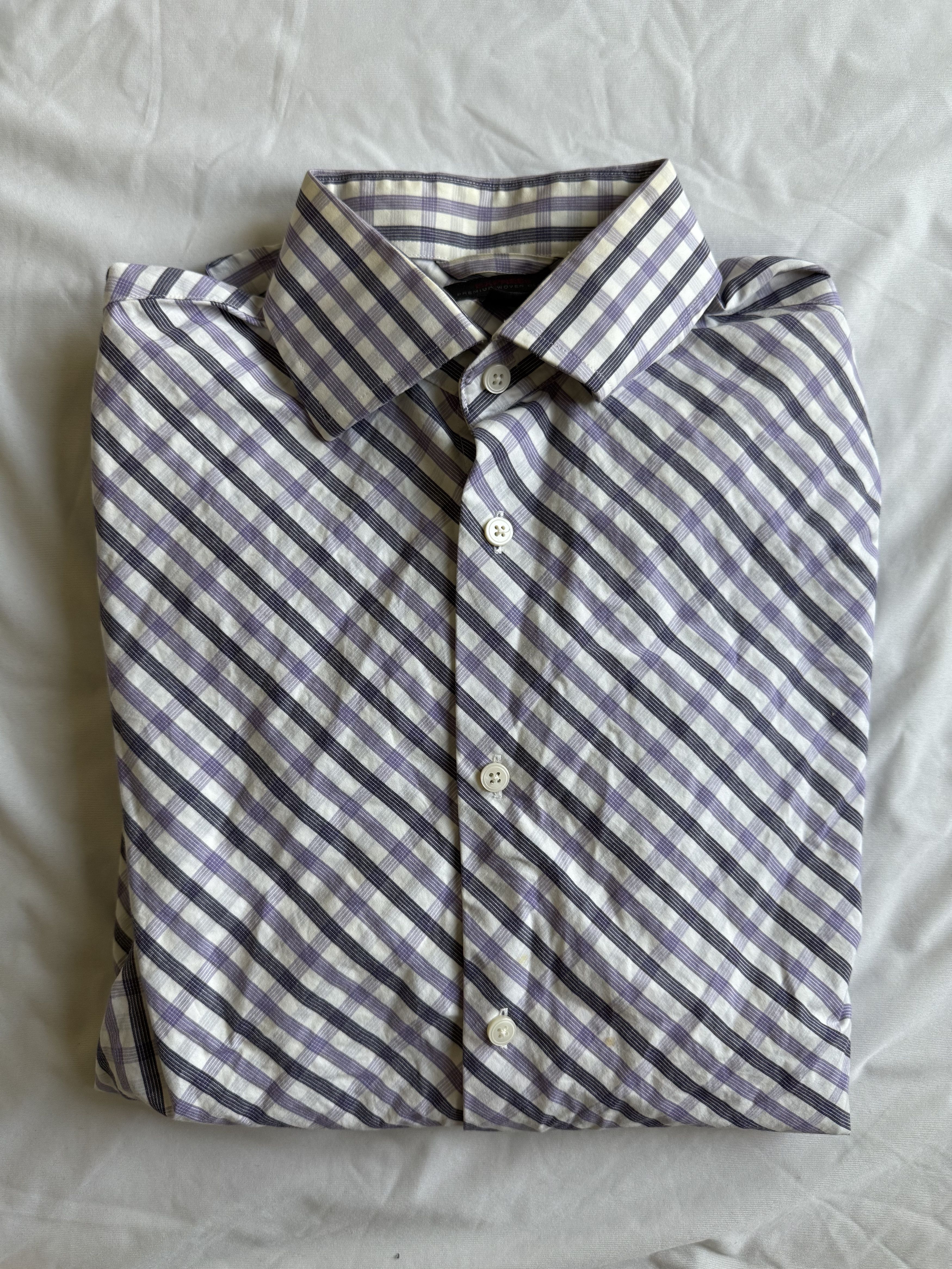 Express Express button up shirt in plaid medium $89.50 Size US M / EU 48-50 / 2 - 3 Thumbnail