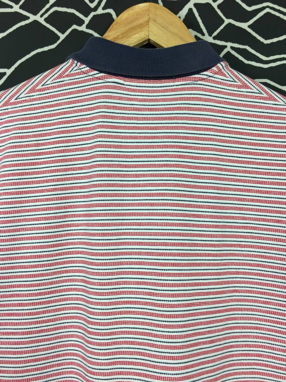 Polo Ralph Lauren × Vintage Vtg Polo Ralph Lauren Small Pony Striped Polo Tee Size US L / EU 52-54 / 3 - 9 Thumbnail