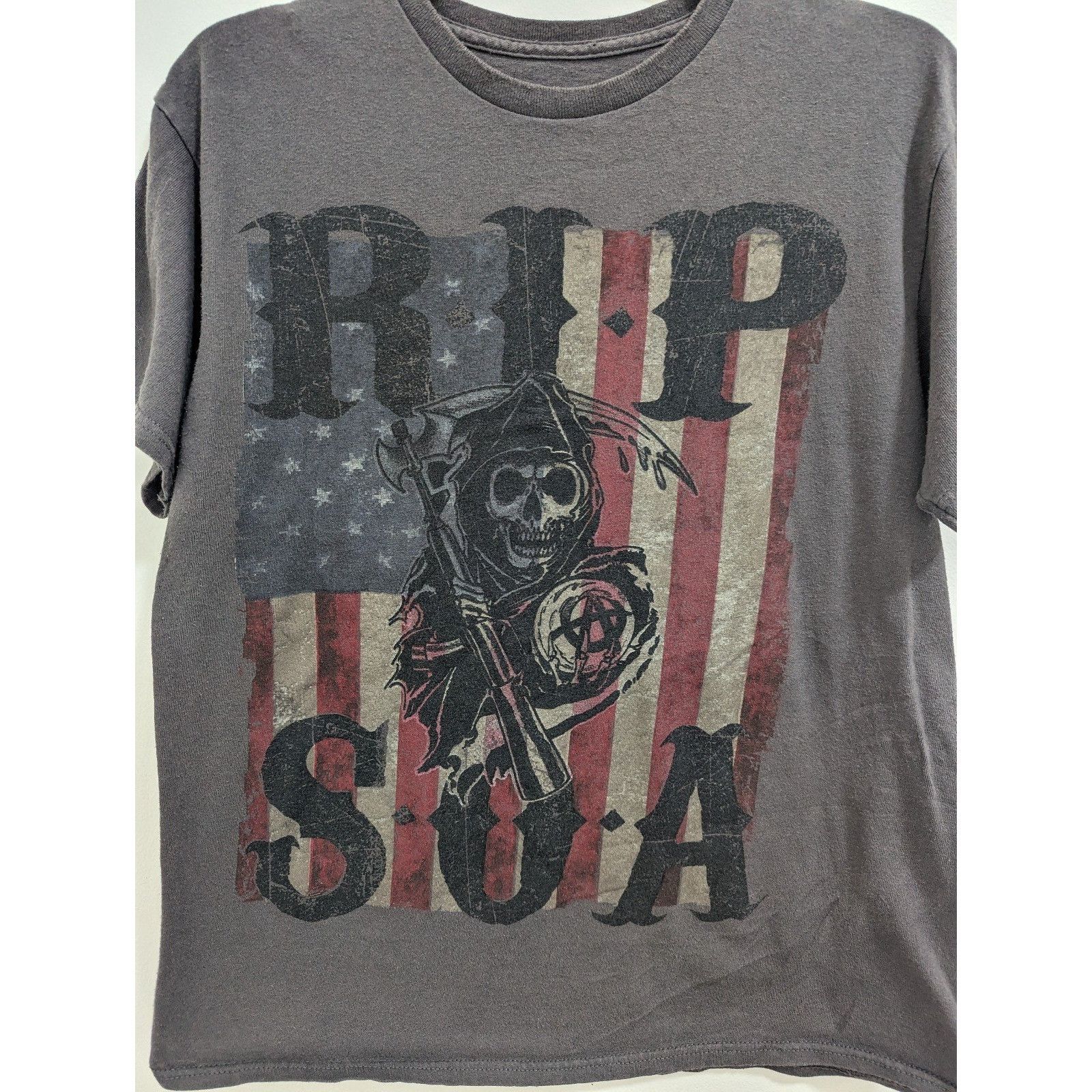 Other Men's Sons Of Anarchy T Shirt Adult Medium Gray American Fla Size US M / EU 48-50 / 2 - 2 Thumbnail