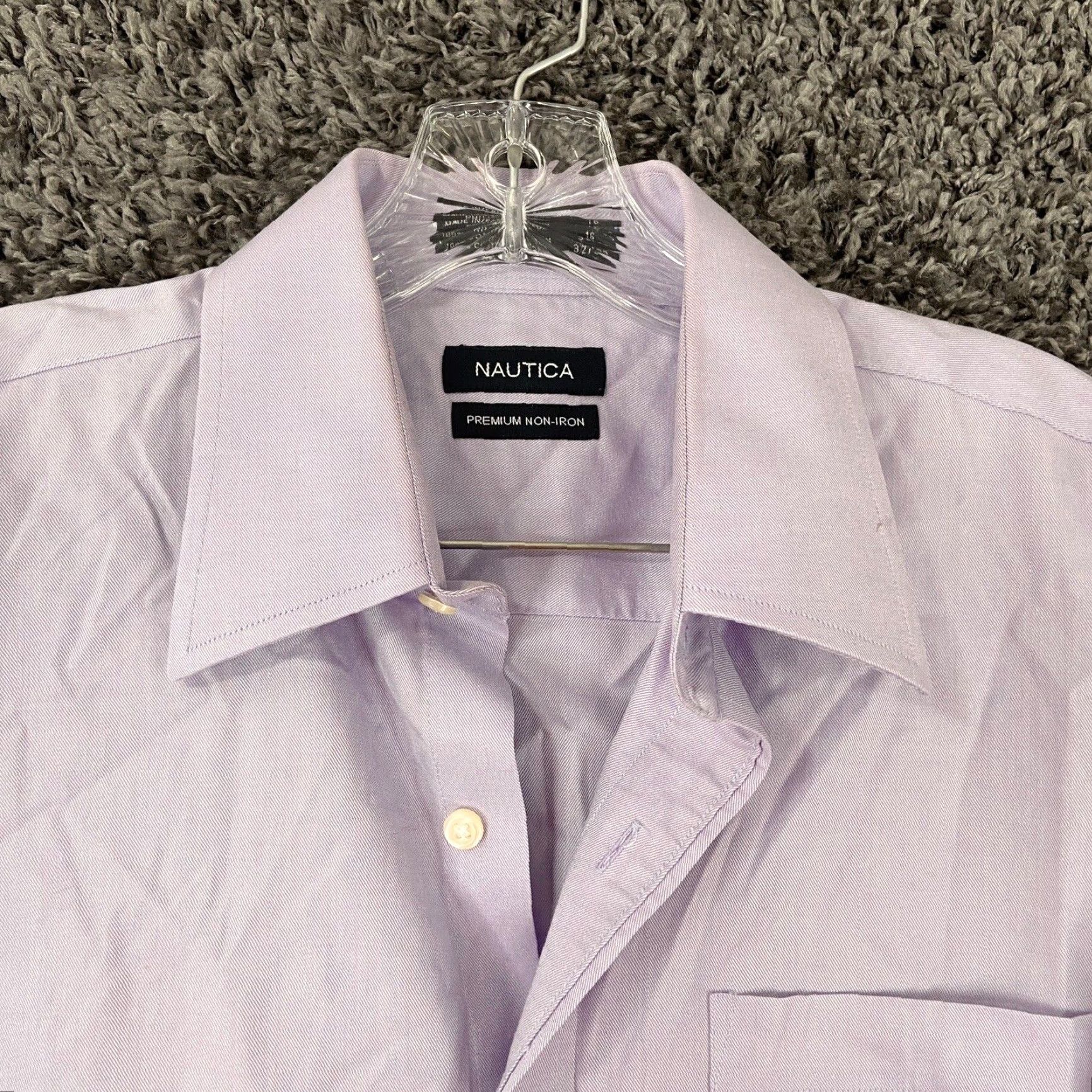 Nautica VINTAGE not specified; assume Nautica is relevant. Nautica Shirt Men 16 32/33 Purple Long Sleeve Button-Down Collared 16 32/33 Purple Mens Size 16 Size US L / EU 52-54 / 3 - 6 Thumbnail