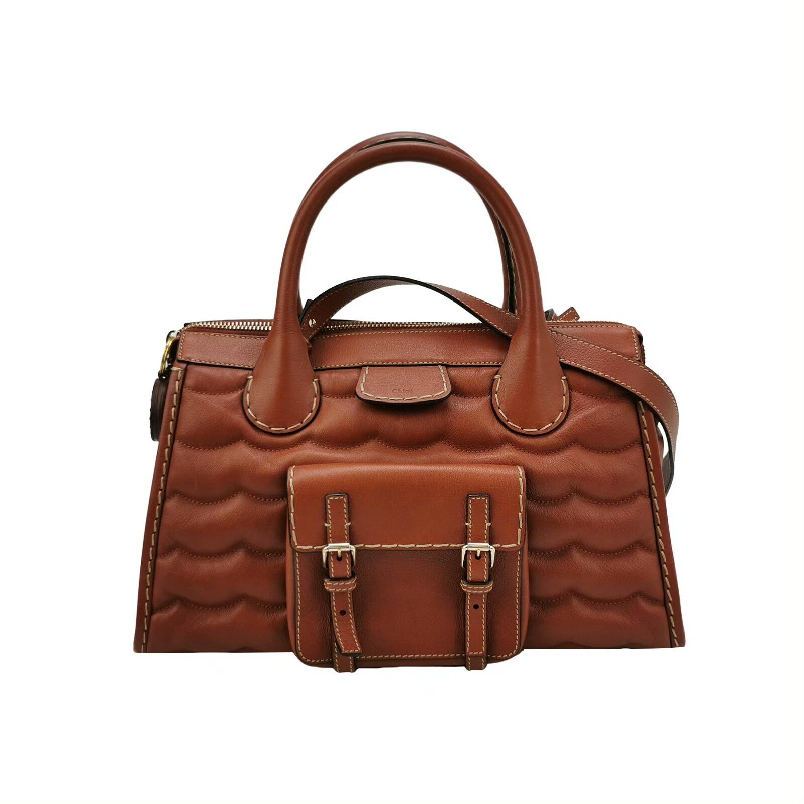 Chloe Chloe Brown Leather Handbag Size ONE SIZE - 1 Thumbnail