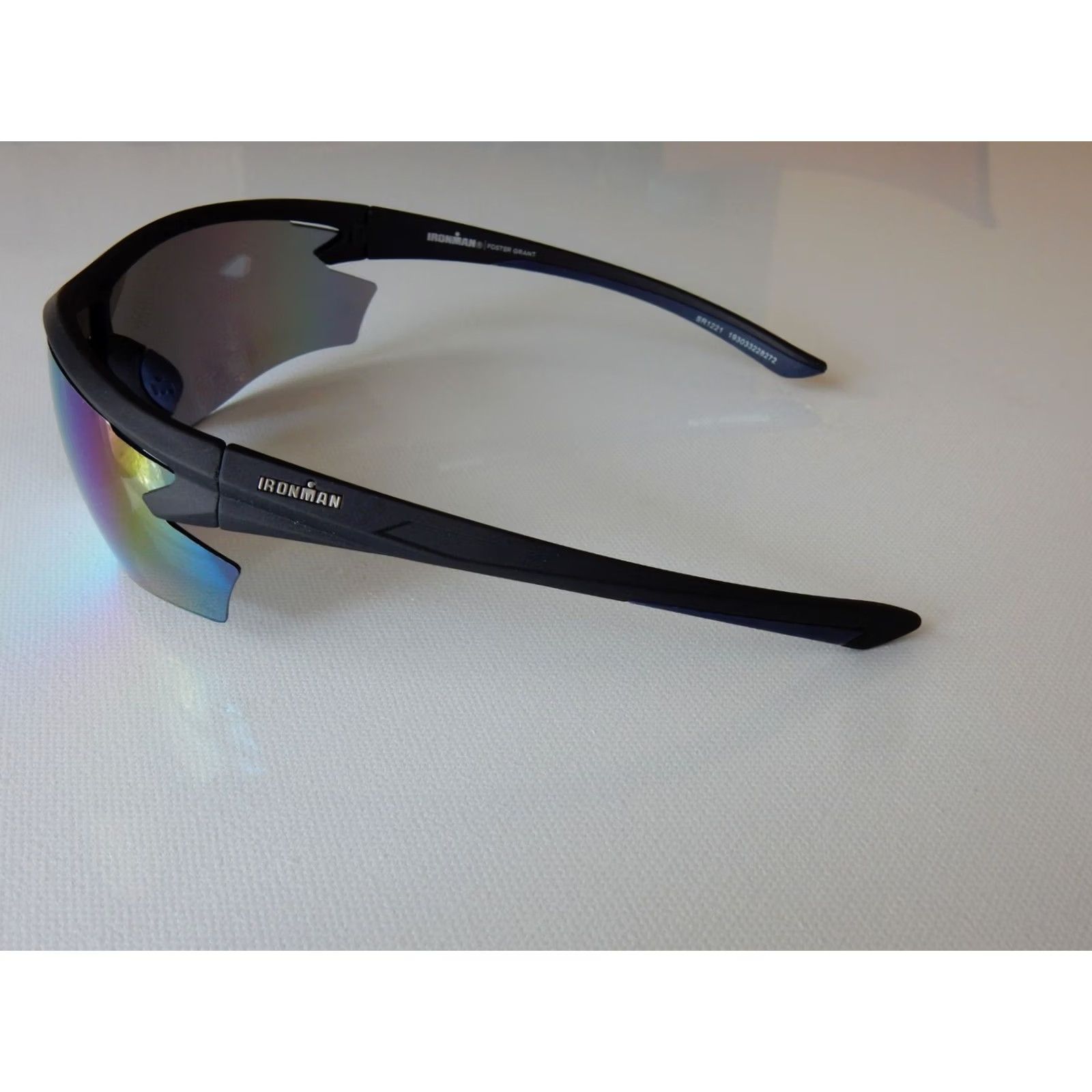 Vintage Ironman Sunglasses 2003 Shield Men Gray Frame Clip Adjustable IRONMAN Shield Sunglasses Mens Size ONE SIZE - 3 Thumbnail