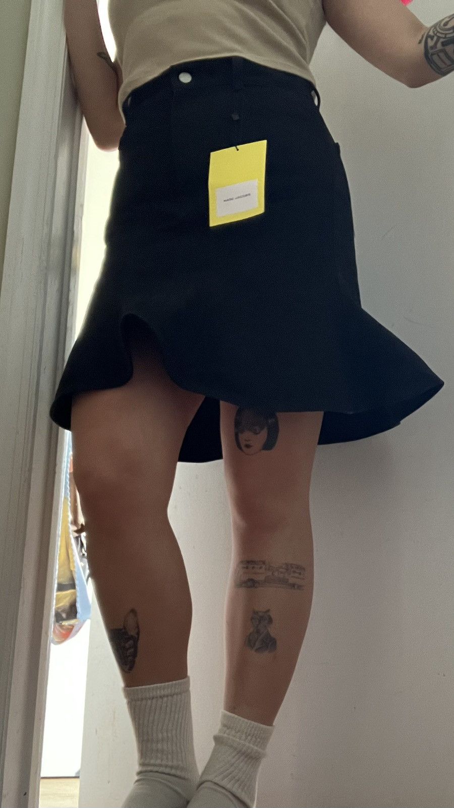 Marc Jacobs Black denim flared Marc Jacobs skirt Size 27" / US 4 / IT 40 - 5 Thumbnail