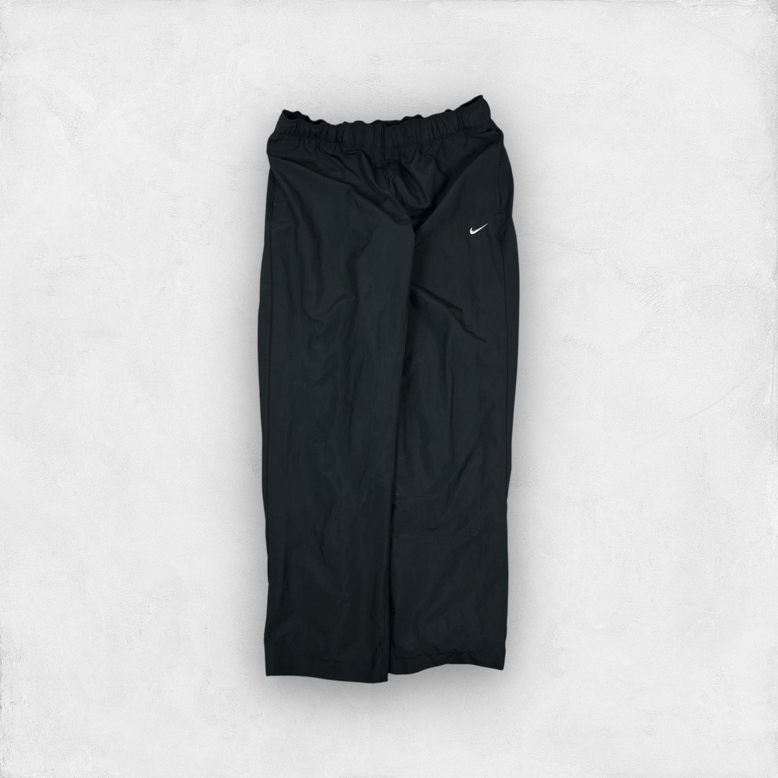 Nike Nike Black Swoosh Mesh Lined Straight Leg Track Pant M Size 30" / US 8 / IT 44 - 1 Thumbnail