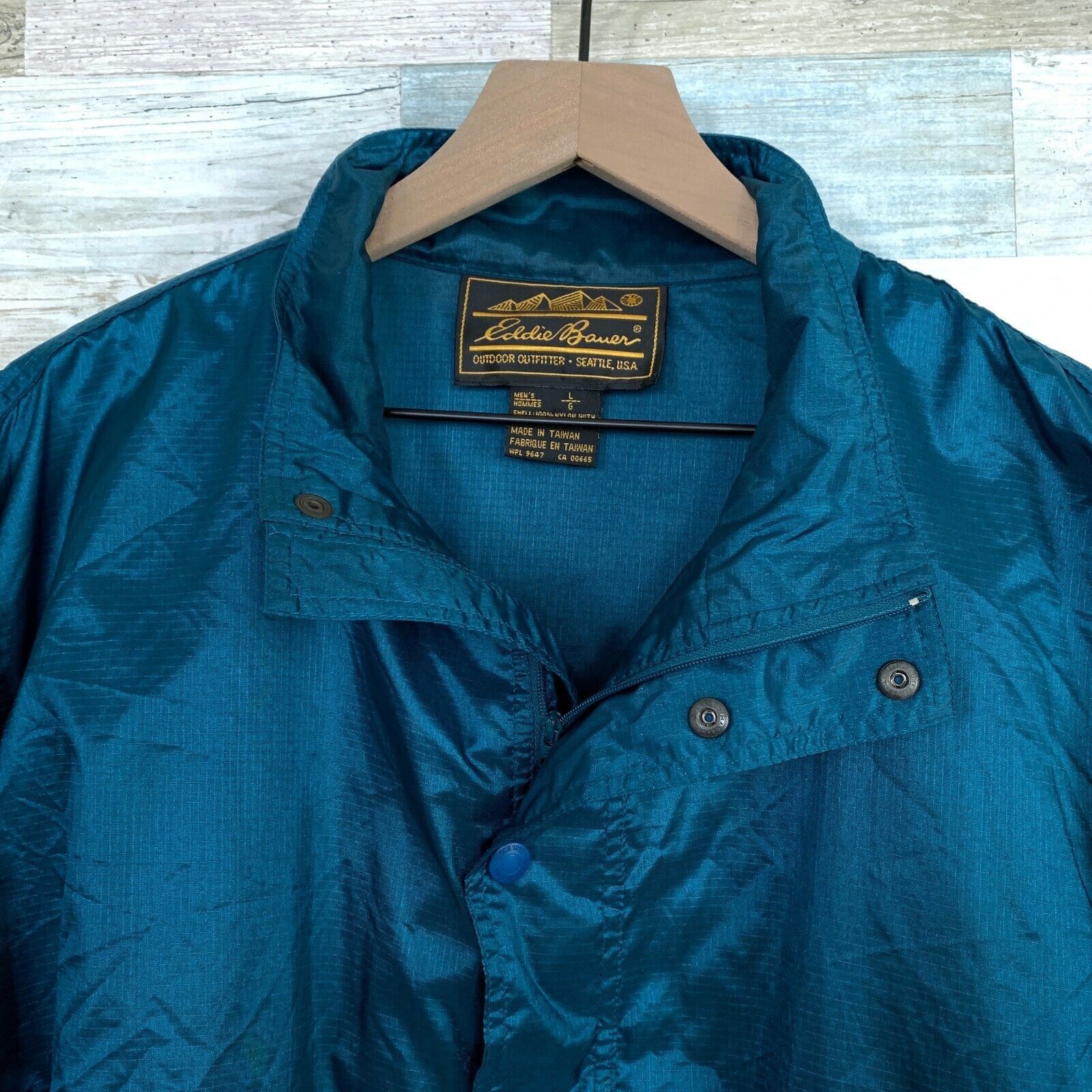 Eddie Bauer Eddie Bauer Vintage 90s Pullover Windbreaker Blue Mens L Size US L / EU 52-54 / 3 - 3 Thumbnail