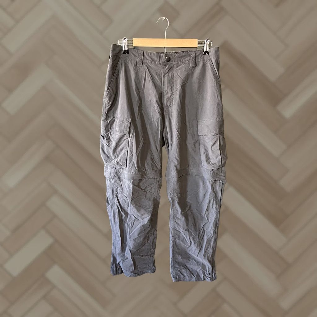 Vintage REI Mens Gray Outdoor Nylon Convertible Cargo Pants Size L 28in Inseam Size US 33 - 1 Thumbnail