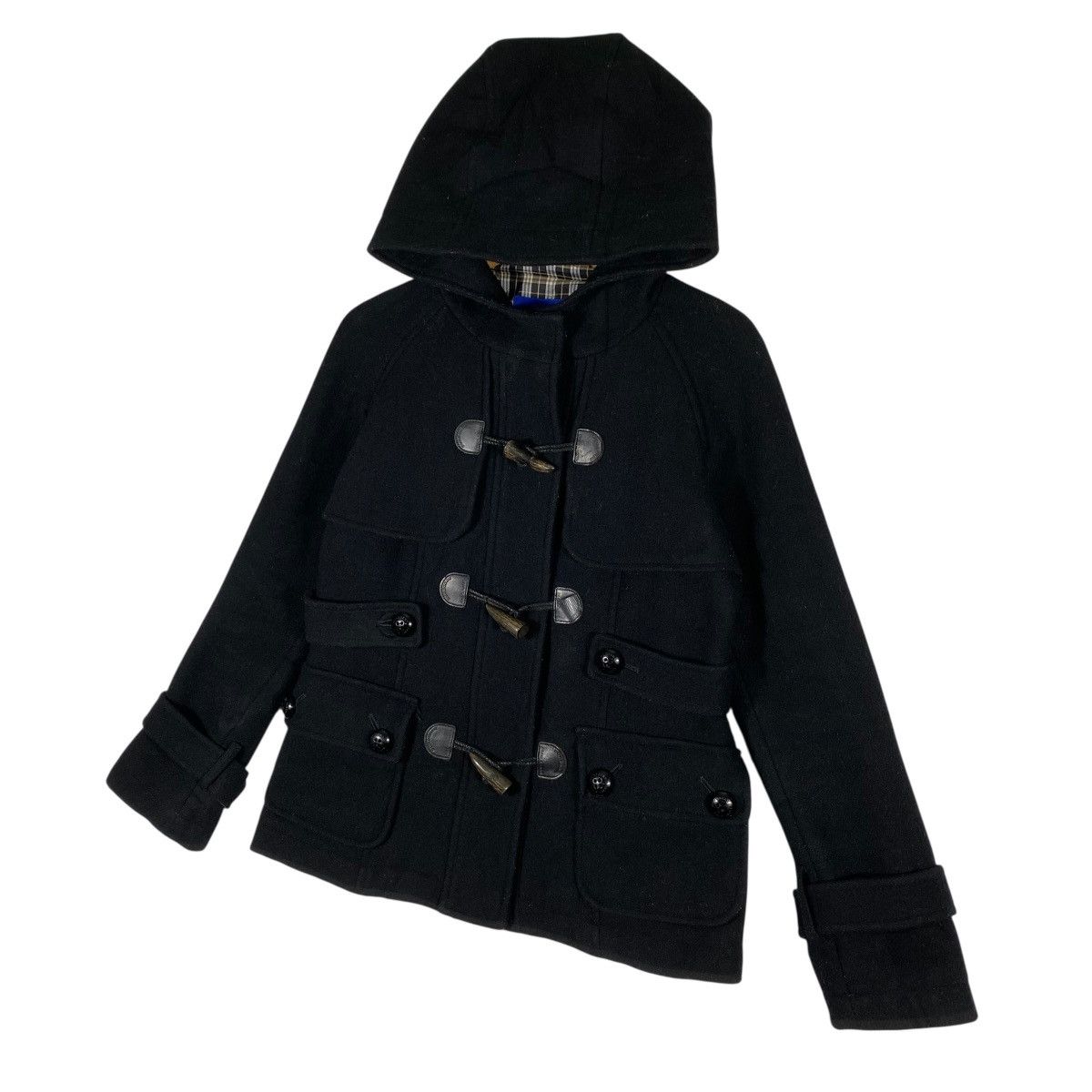 Burberry Burberry London blue label Hoodie Wool Button Jacket Size XS / US 0-2 / IT 36-38 - 3 Thumbnail