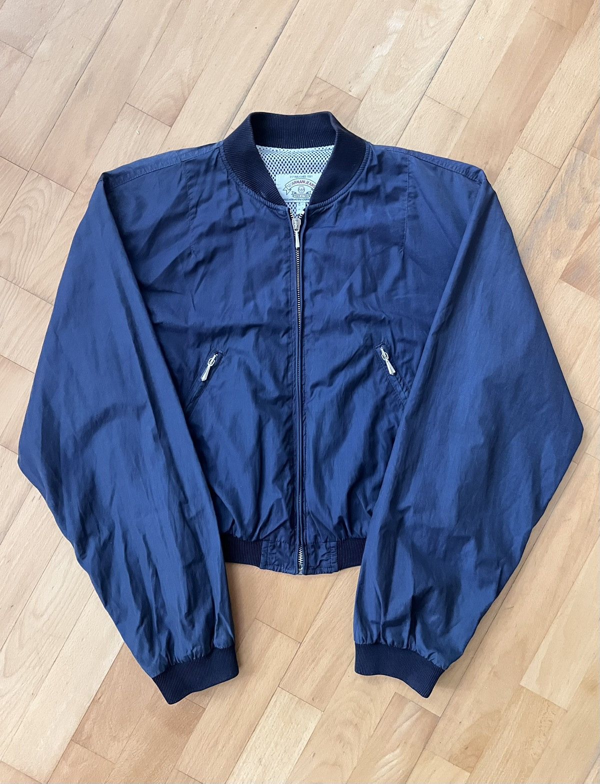 Giorgio Armani Vintage Armani Jeans cropped fit bomber jacket Size US XS / EU 42 / 0 - 1 Thumbnail