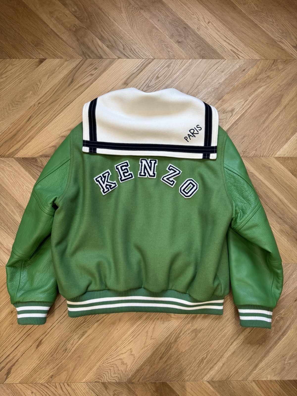 Kenzo Kenzo NIGO FW22 Varsity Sailor Leather jacket Size US L / EU 52-54 / 3 - 3 Thumbnail