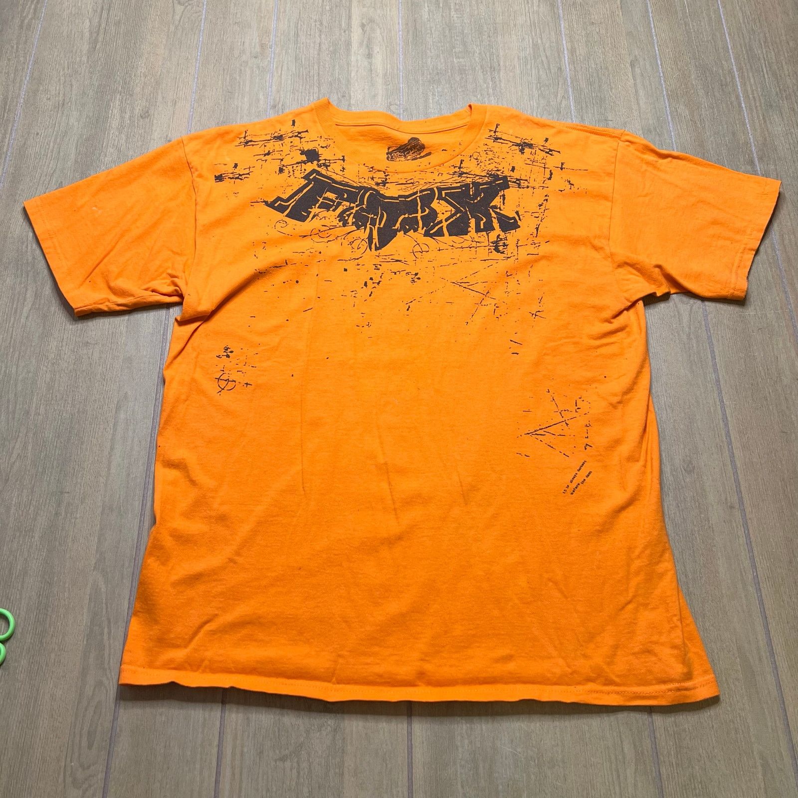 Fox Racing Y2K Fox Racing brand short-sleeve t-shirt Sz L orange Size US L / EU 52-54 / 3 - 1 Thumbnail