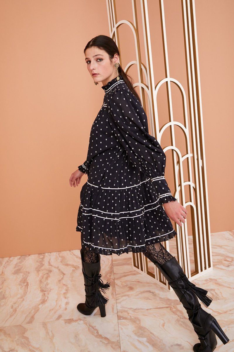 Ulla Johnson RRP 500$ Ulla Johnson Blanche Dress - Eclipse Dot Size M / US 6-8 / IT 42-44 - 4 Thumbnail