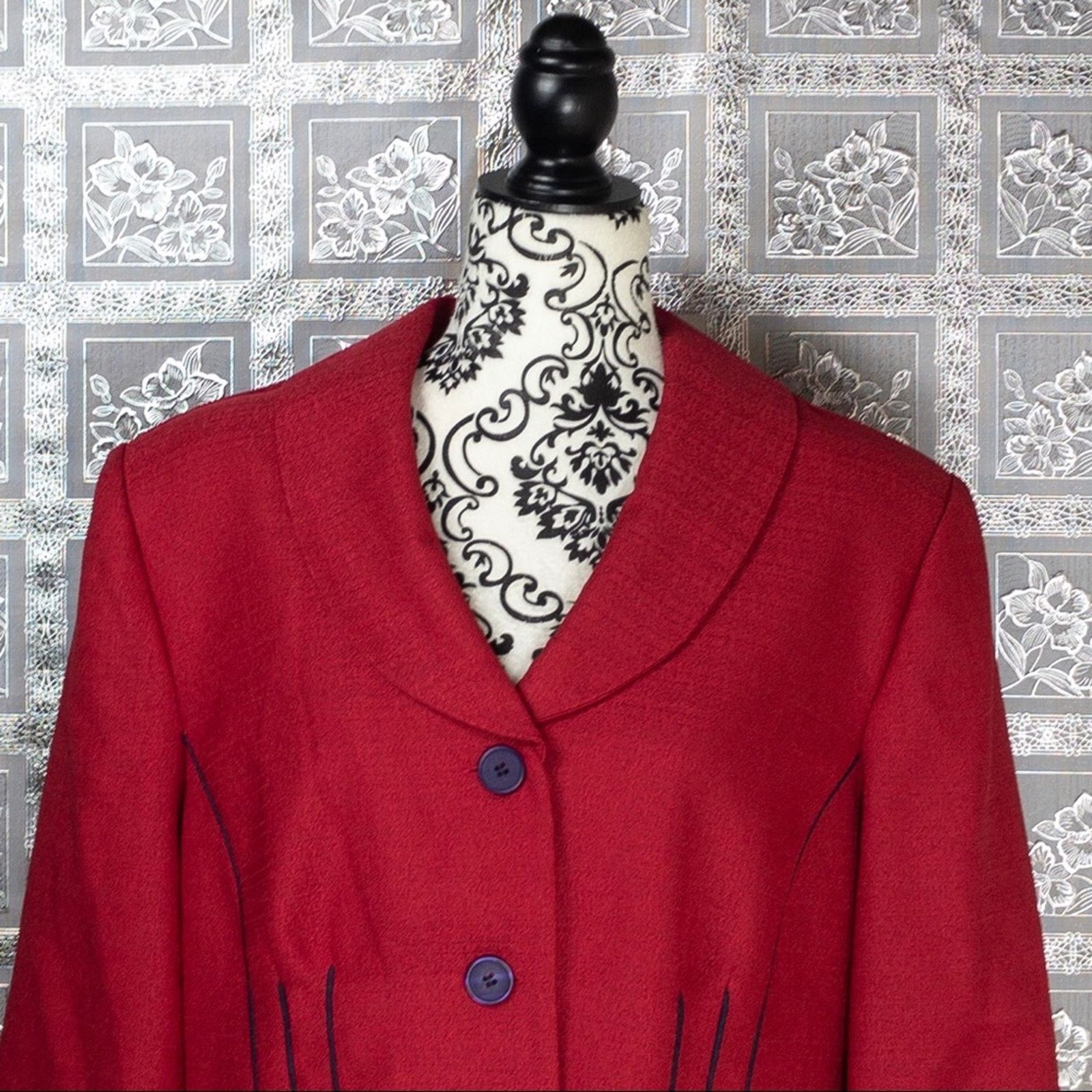 Other NWT Sag Harbor Button Front Elegant Jacket Size 16 Size XXL / US 16-18 / IT 52-54 - 3 Thumbnail