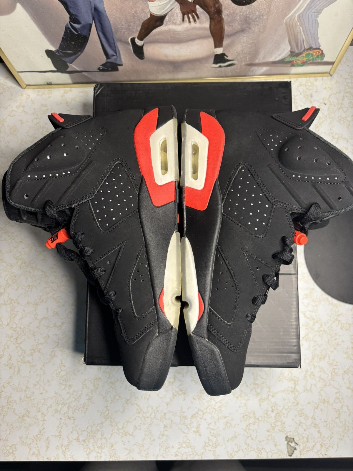 Jordan Brand Air Jordan 6 Retro 2019 Infrared 2019 Size US 10.5 / EU 43-44 - 3 Thumbnail