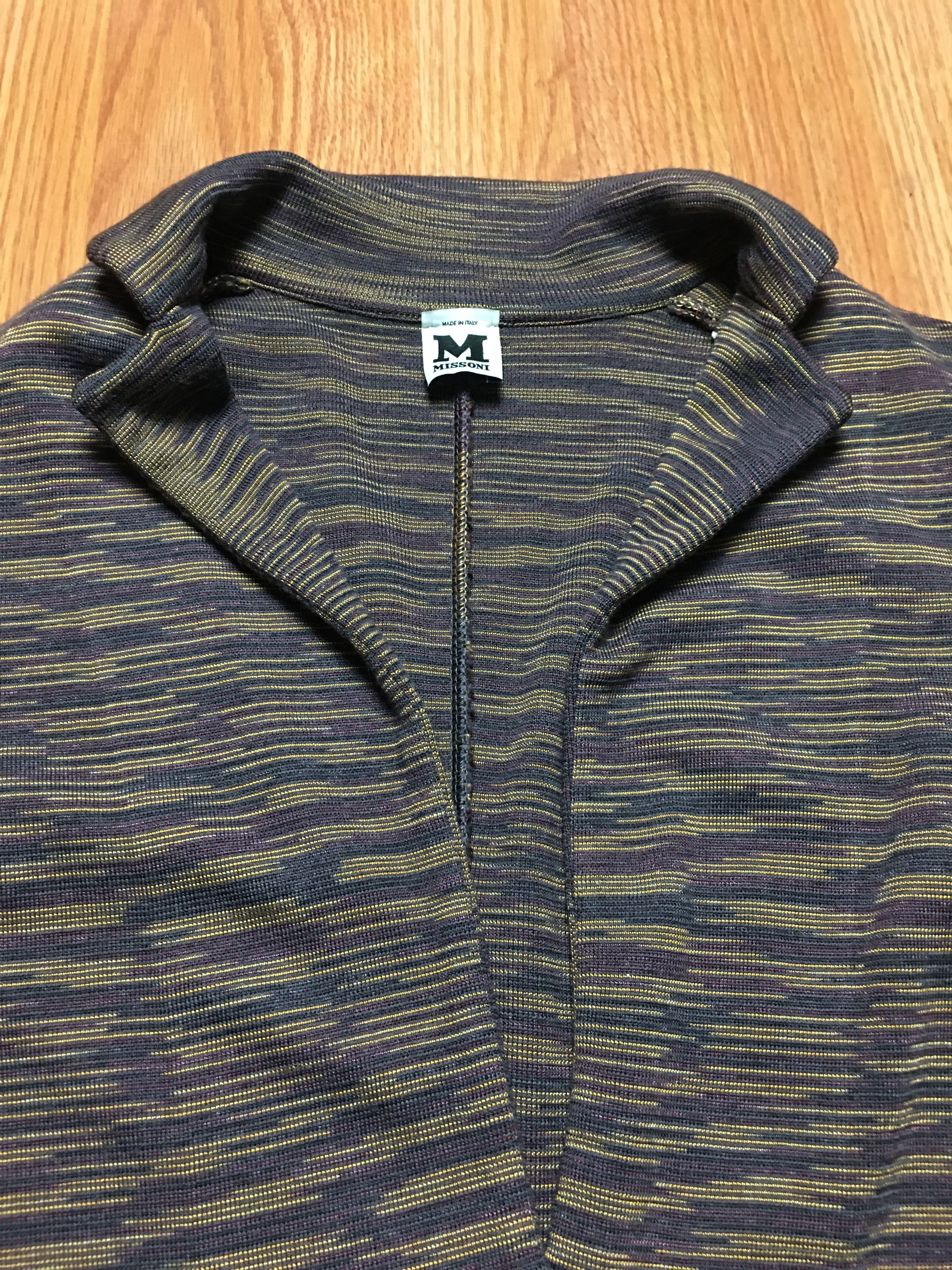 Missoni Missoni Patterned Knit Single Breasted Blazer Jacket EU36 Size M / US 6-8 / IT 42-44 - 7 Thumbnail