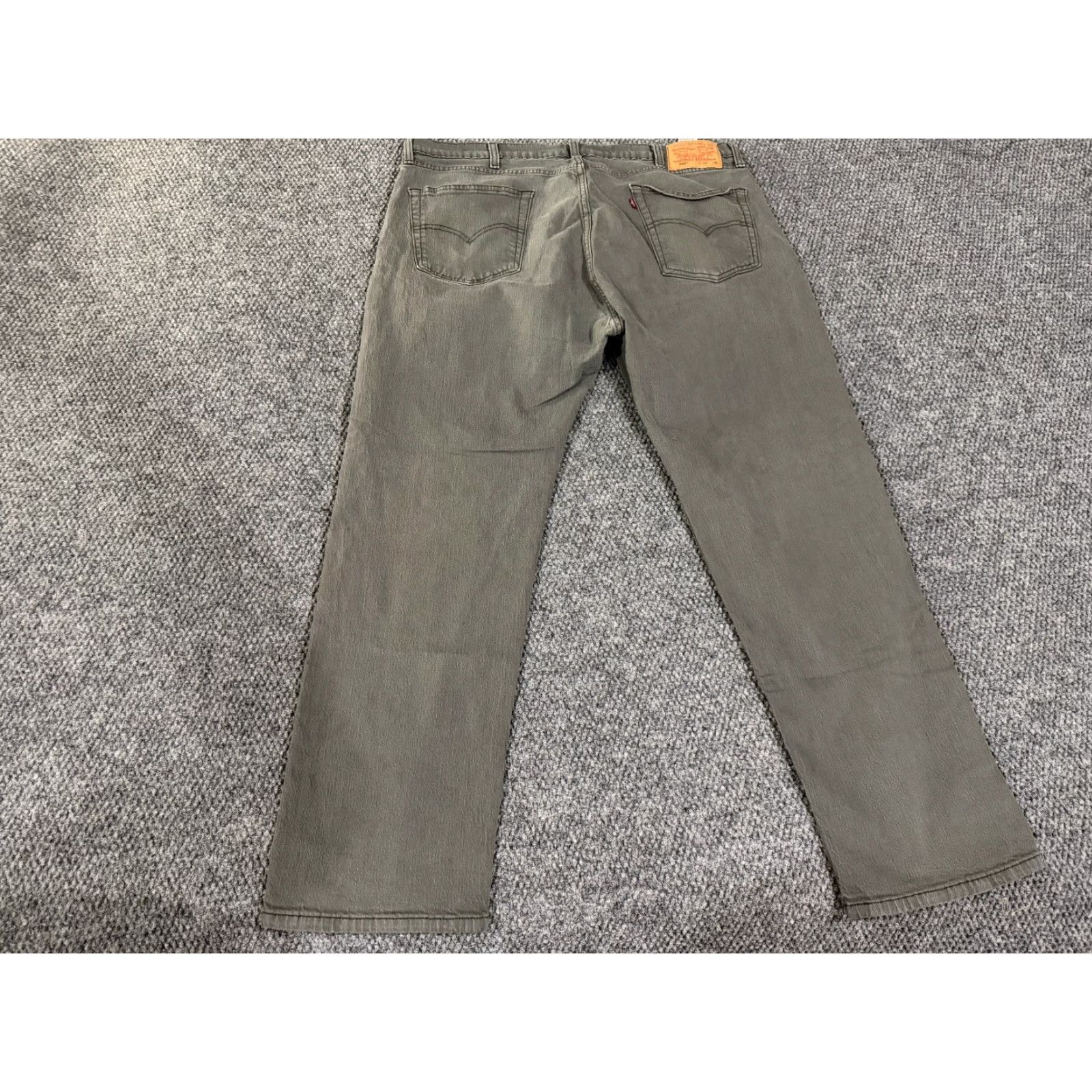 Levi's Levi's 505 Jeans Mens 40x30 Green Denim Straight Leg Casual Classic Regular Inseam 30" 5-Pocket Jeans Show Logo Size US 40 / EU 56 - 7 Thumbnail